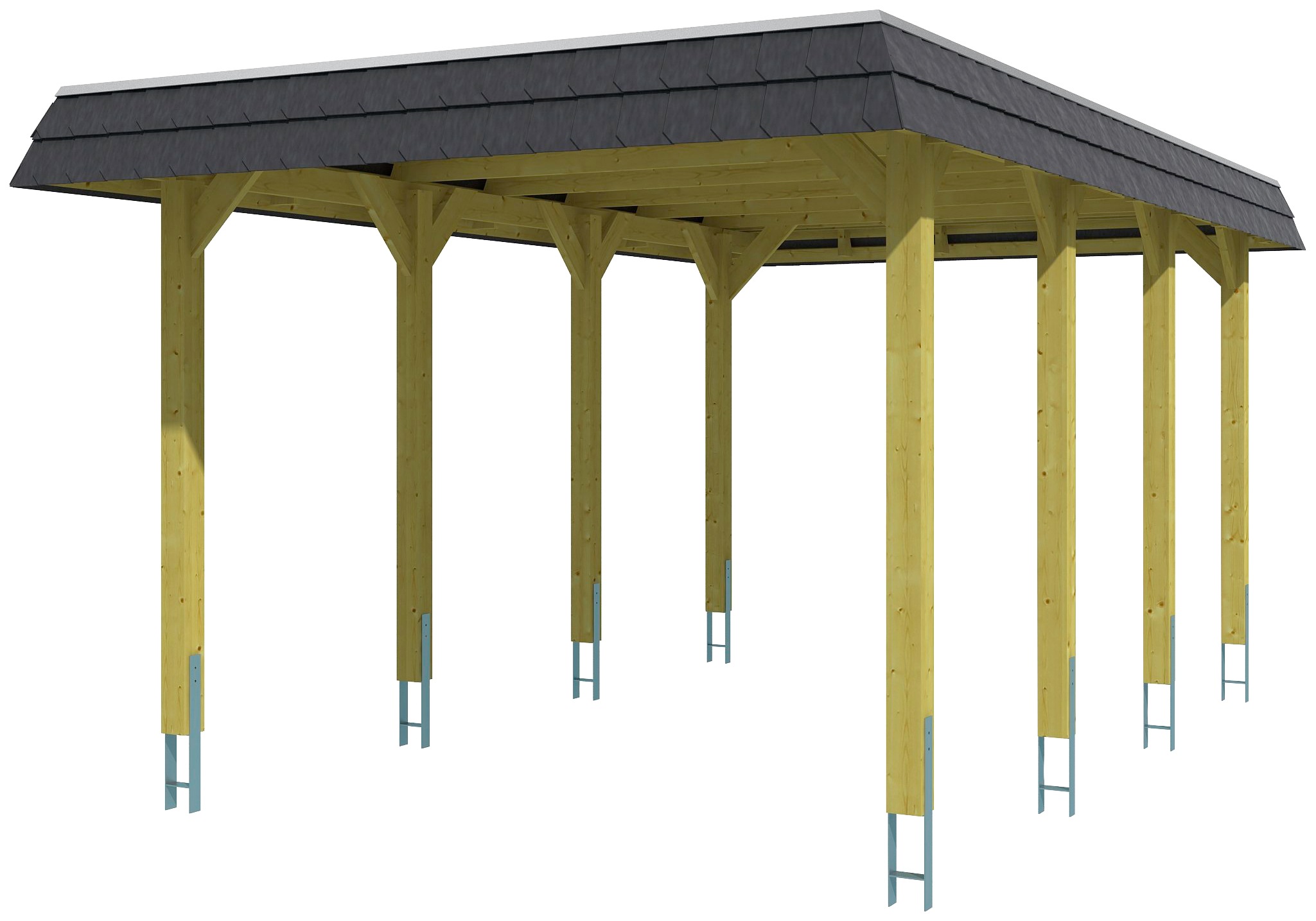 Skanholz Einzelcarport »Spreewald«, 285 cm, braun