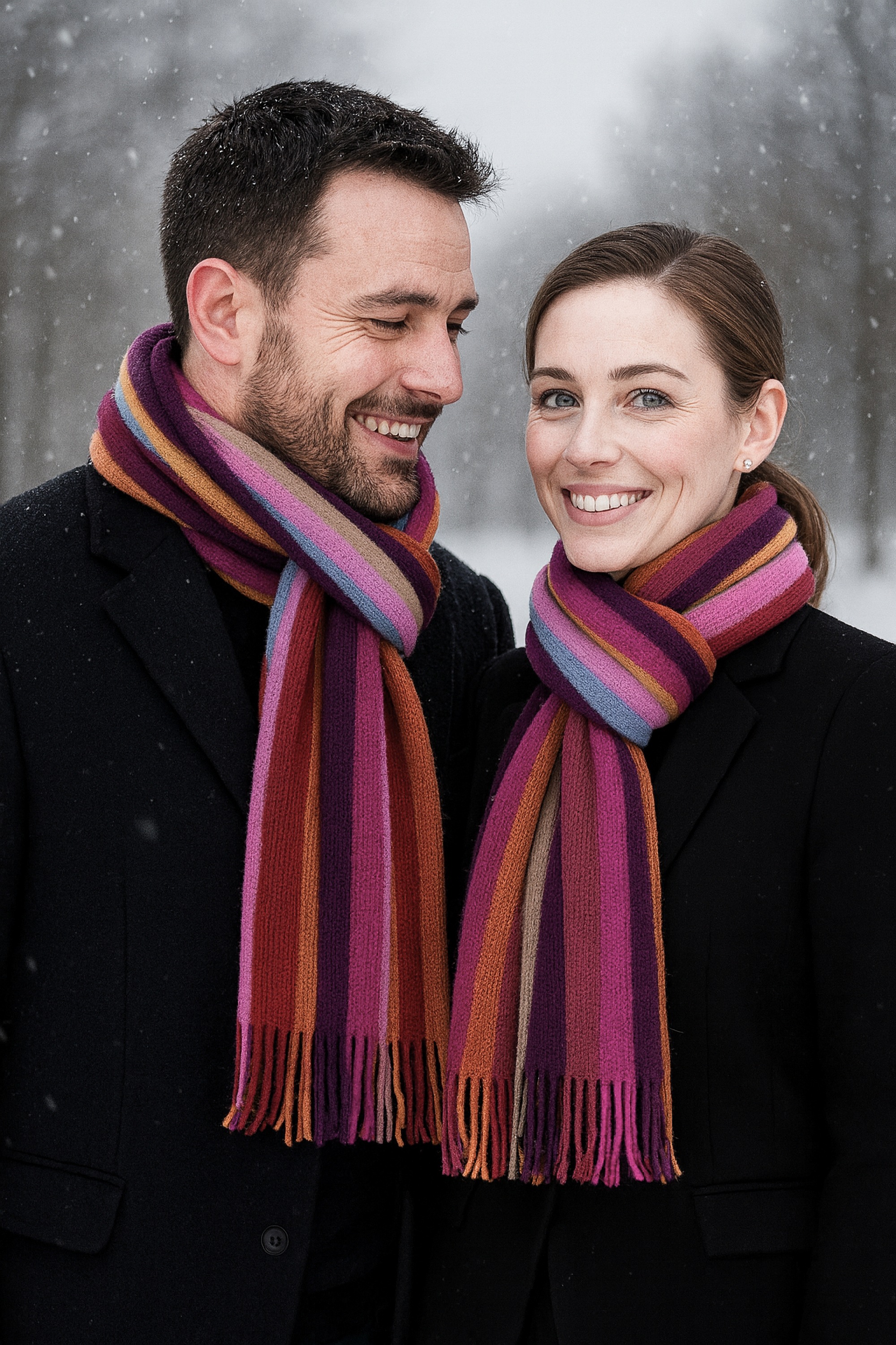 COLLEZIONE ALESSANDRO Wollschal "Farbstreifen", in modischen Farben, Made i günstig online kaufen