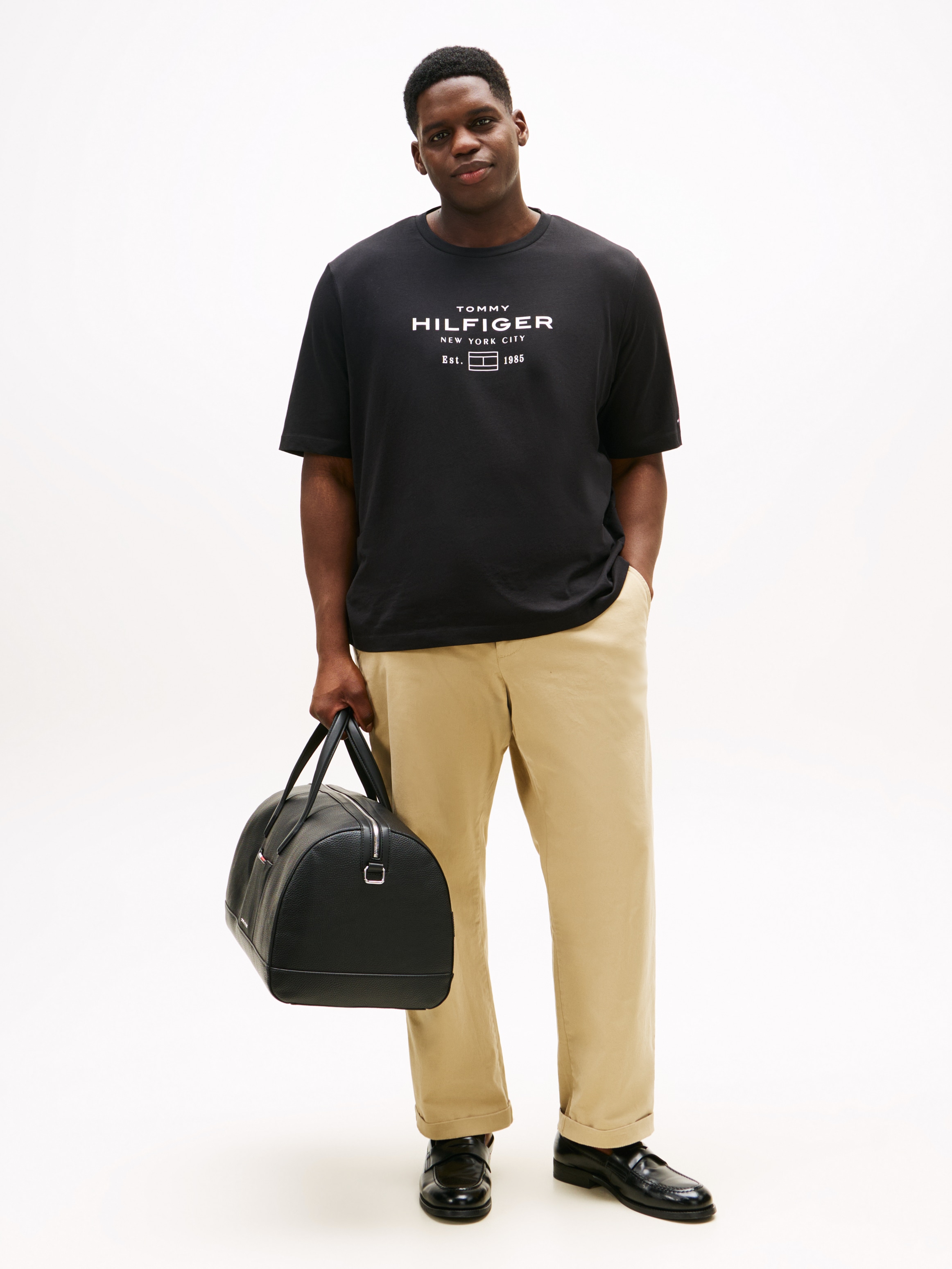 Tommy Hilfiger Big & Tall T-Shirt »HILFIGER STACK GRAPHIC TEE«, Große Größen