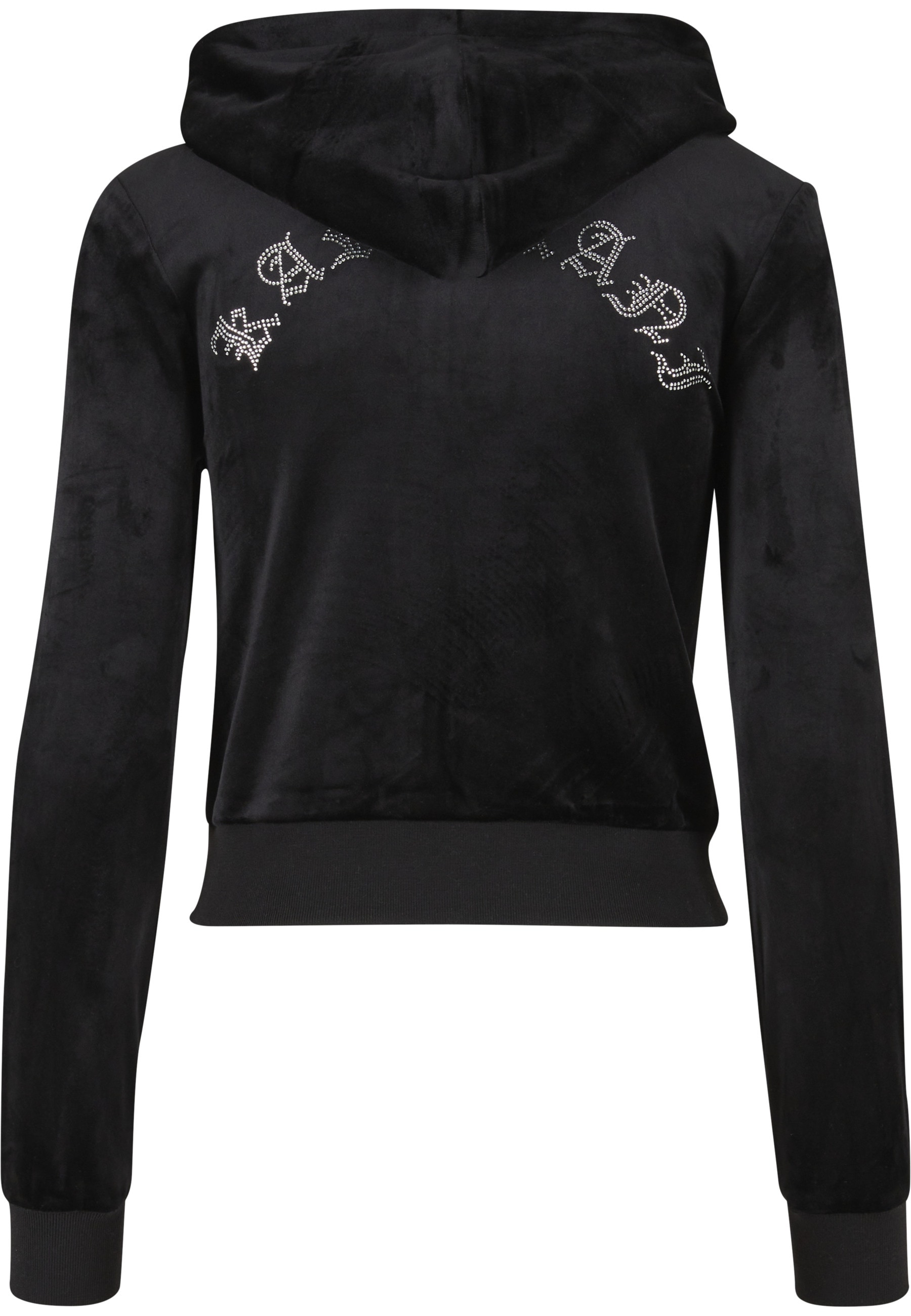 Karl Kani Outdoorjacke »Karl Kani Signature Rhinestone Velours Tight Trackjacket« 1 Stk. tlg. mit Kapuze