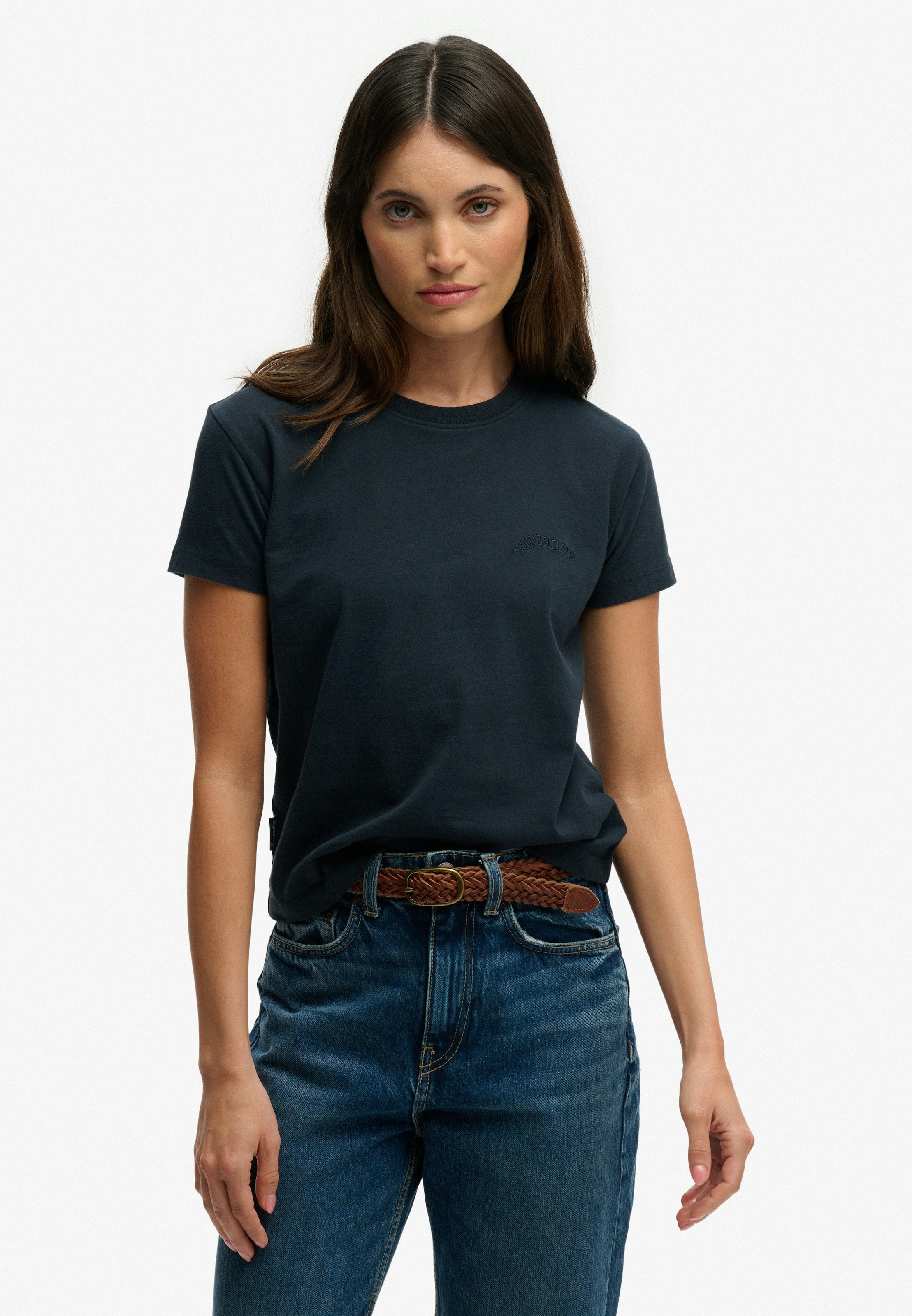 Superdry Kurzarmshirt "SU-ESSENTIAL LOGO 90S T SHIRT" angenehmes Tragegefüh günstig online kaufen