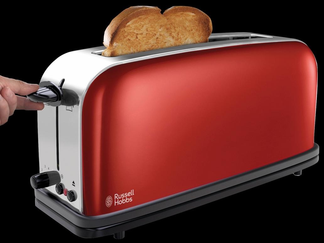 RUSSELL HOBBS Toaster »Colours Plus+ Flame Red 21391-56«, 1 langer Schlitz, 1000 W