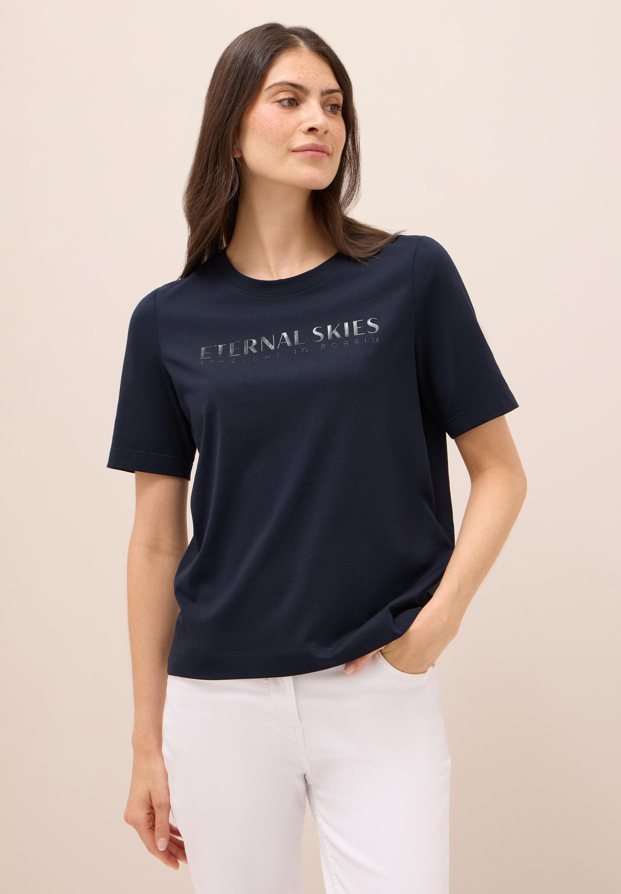 Cecil T-Shirt, aus reiner Baumwolle günstig online kaufen