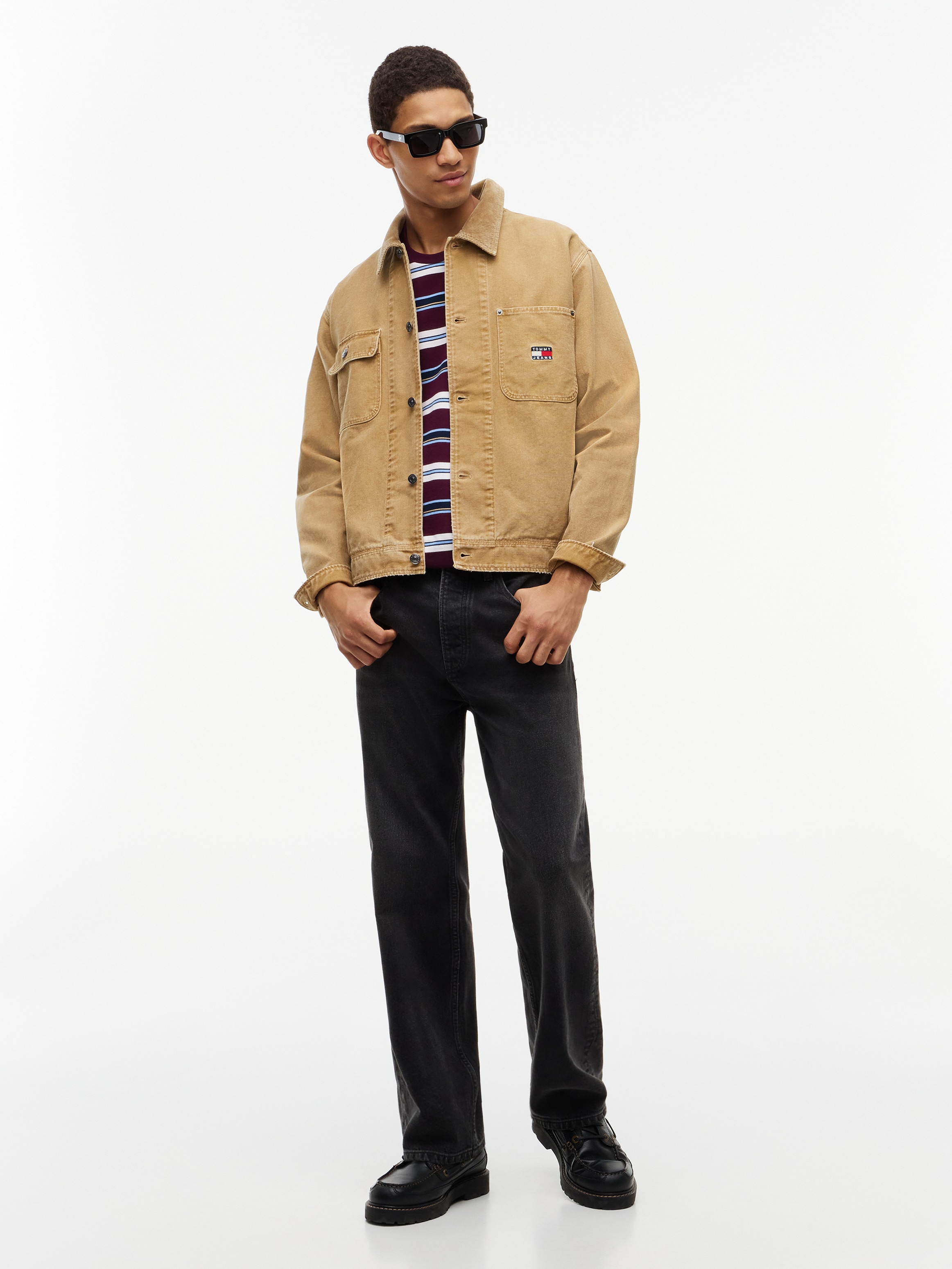 Tommy Jeans Cordjacke »CORD COLLAR CANVAS« ohne Kapuze Regular fit mit Eingrifftaschen