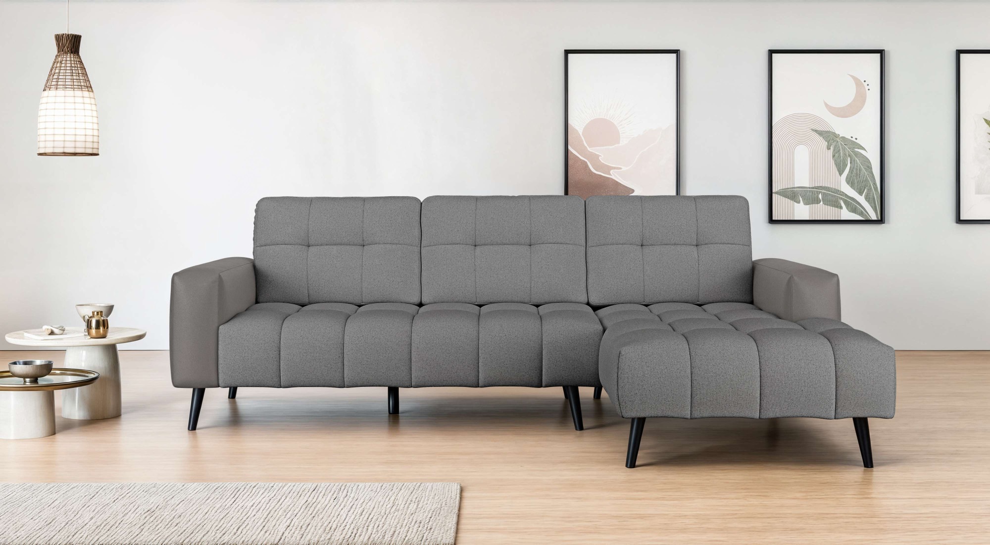 Home affaire Ecksofa "SERINE mit Recamiere rechts/links bestellbar, Maße B/ günstig online kaufen