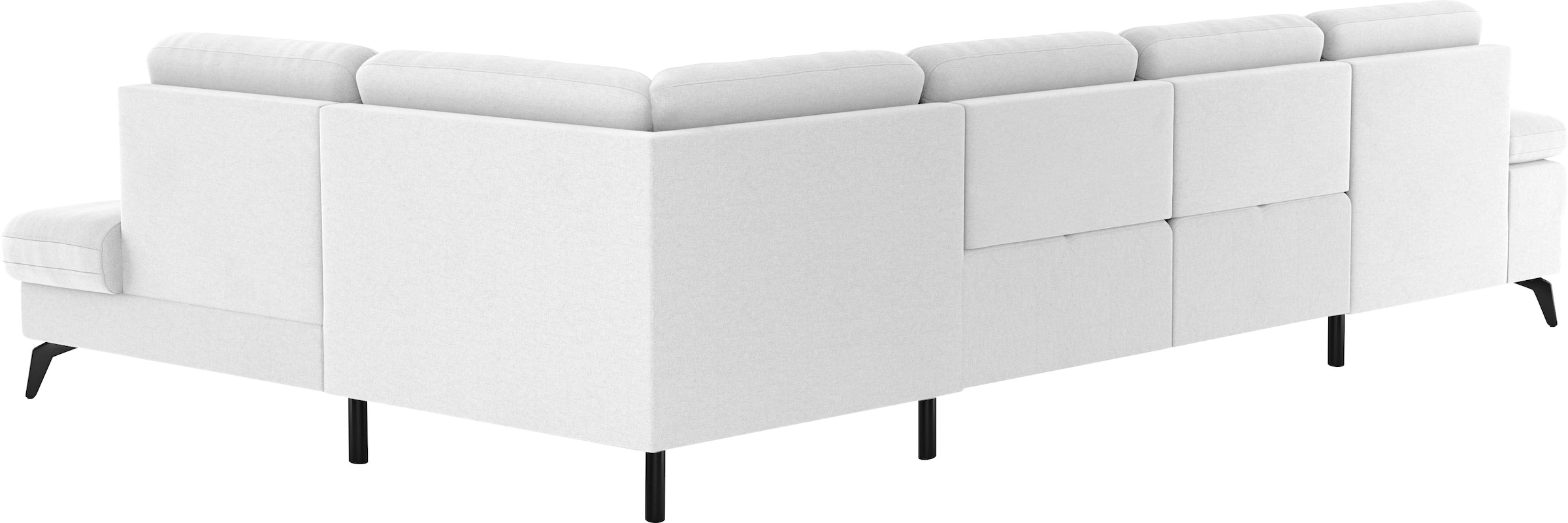 sit&more Wohnlandschaft »Morris U-Form, inkl. Sitztiefenverstellung«, wahlweise mit Armteilverstellung, Bettfunktion & Bettkasten