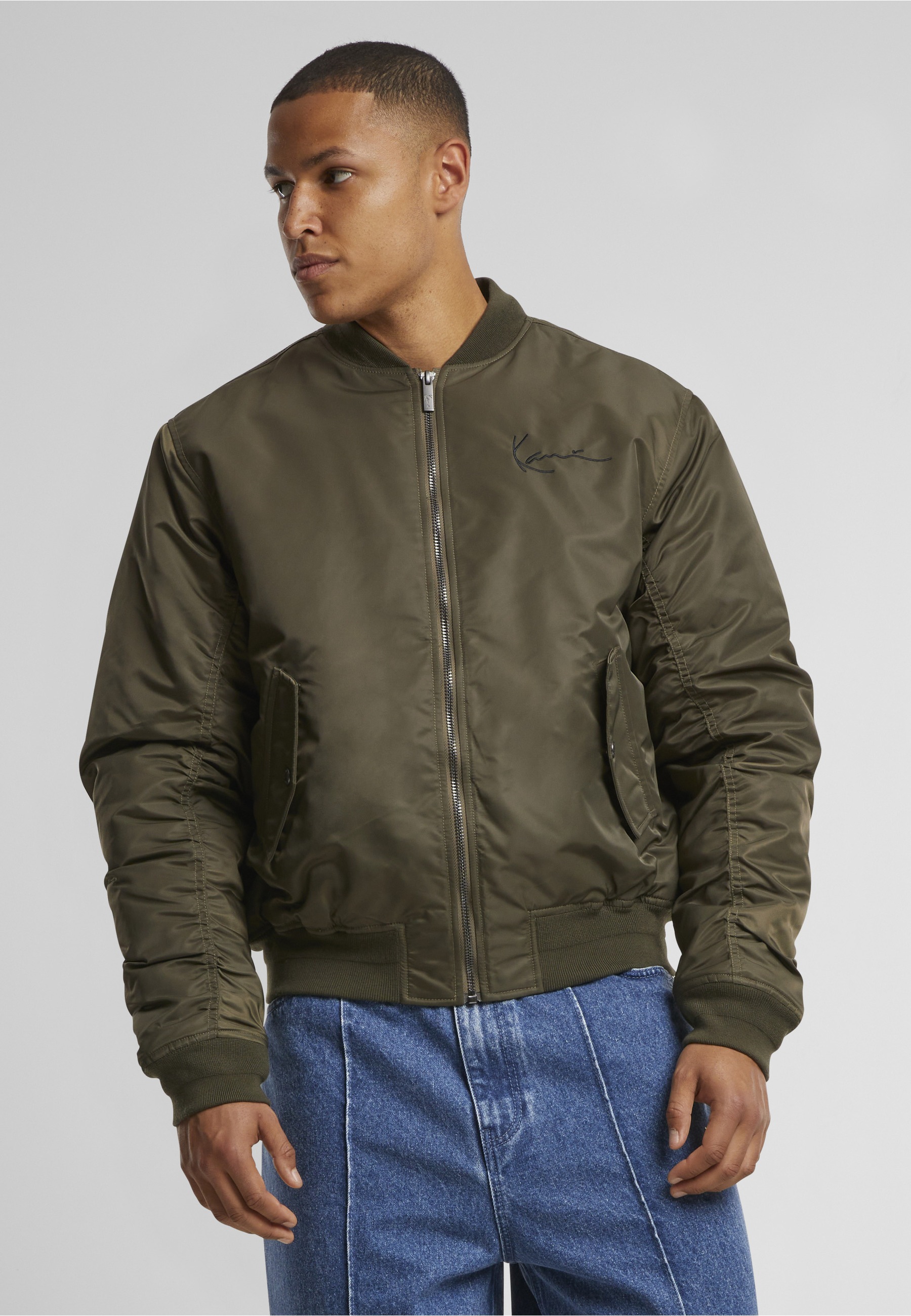 Karl Kani Bomberjacke »Karl Kani KK Kani Back Embroidery Bomberjacket« 1 Stk. tlg. ohne Kapuze