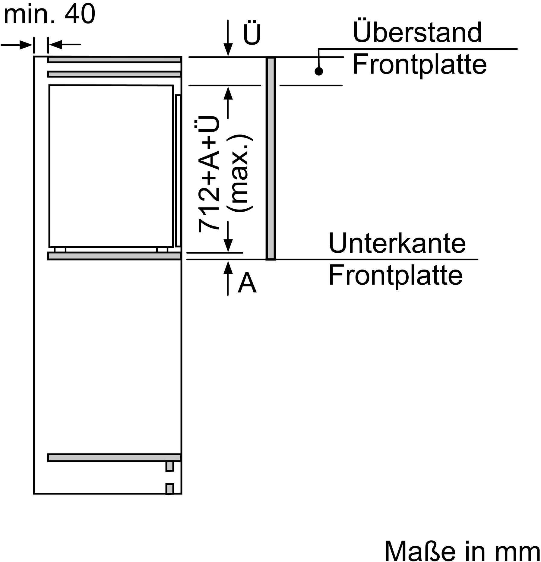 SIEMENS Einbaugefrierschrank »GI11VADC0«, iQ500, 71,2 cm hoch, 56 cm breit