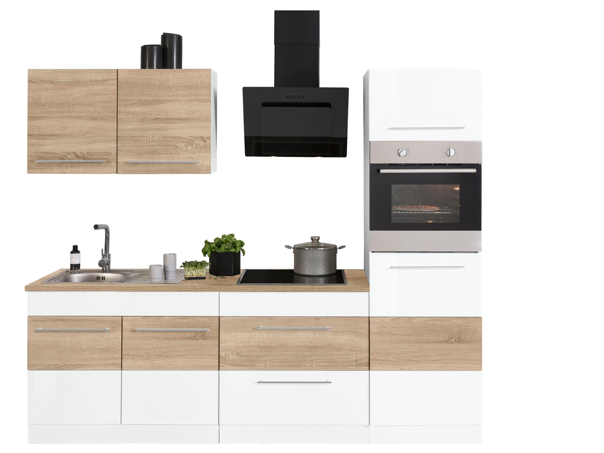 Thumbnail - KOCHSTATION Küchenzeile "KS-Trient" Breite 240 cm, wahlweise mit E-Geräten, mit Arbeitsplatte