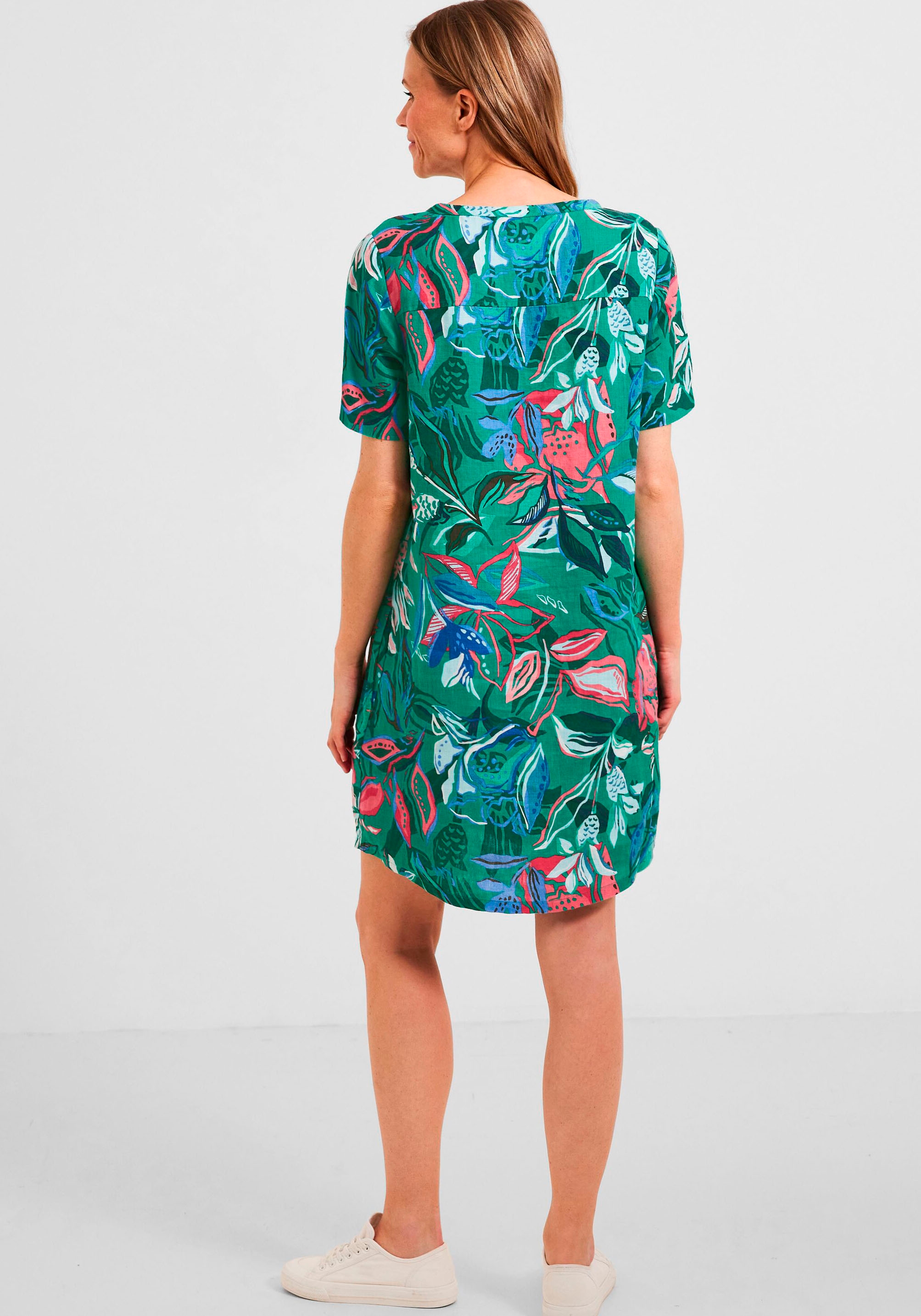 Cecil Druckkleid »LINEN_printed Dress«, in trendiger Print Optik für  bestellen | BAUR