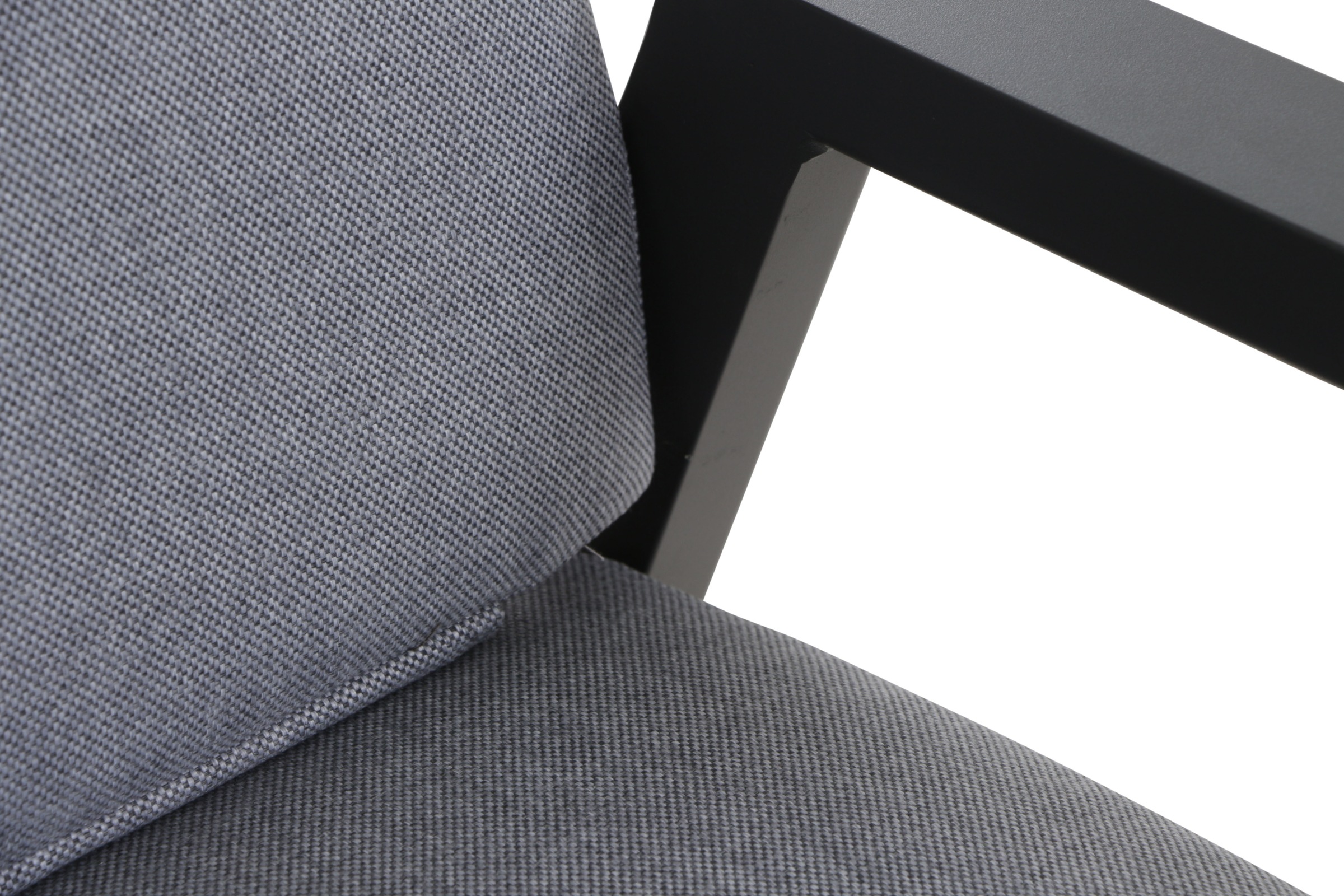 Siena Garden Gartensessel »VALENCIA Move Sessel matt anthrazit« Gestell aus Aluminium, Ranotex® Gewebe dunkelgrau, inkl. Kissen