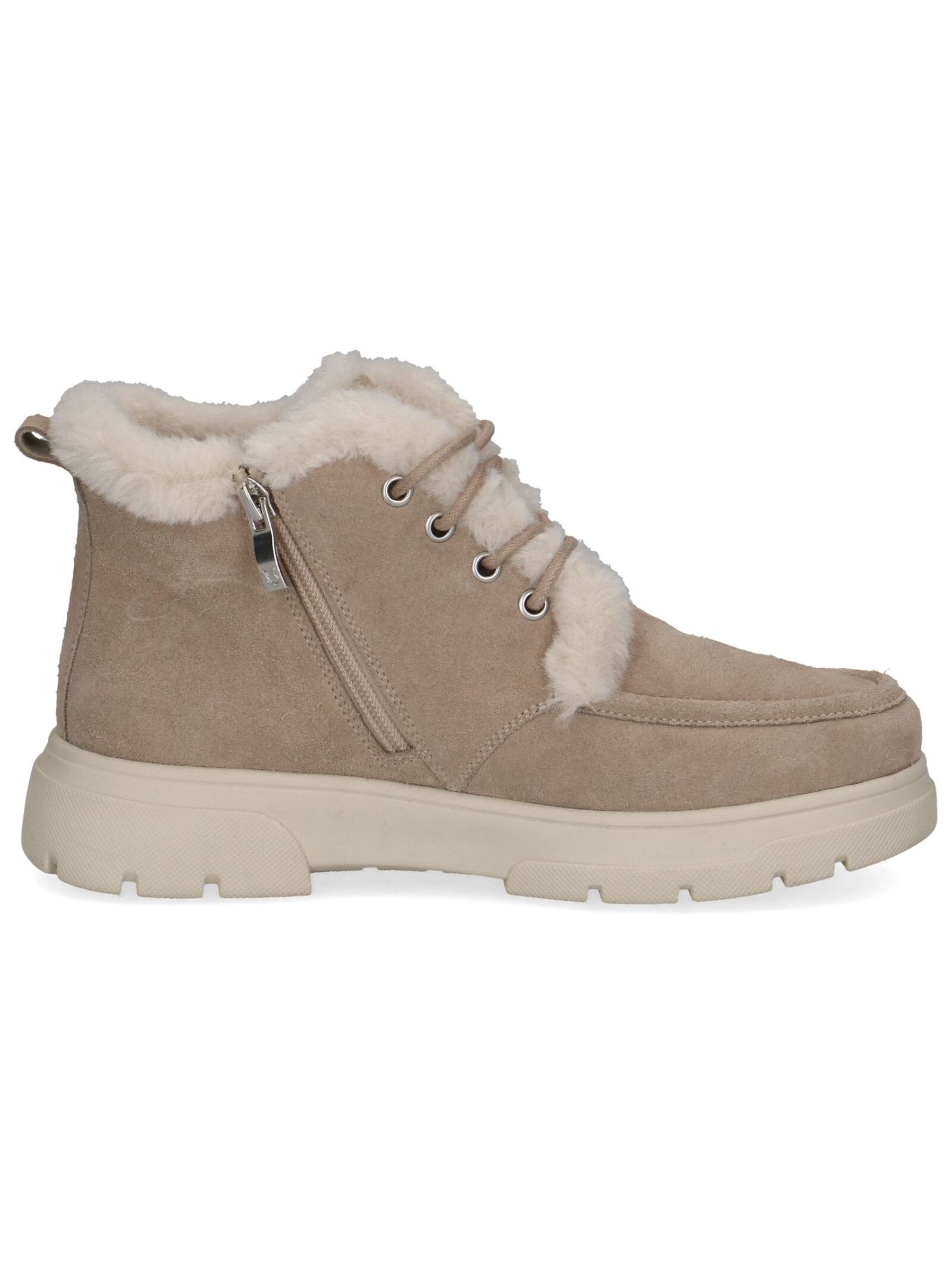 Caprice Lace-Up Ankle Boot Sand Size 39 3