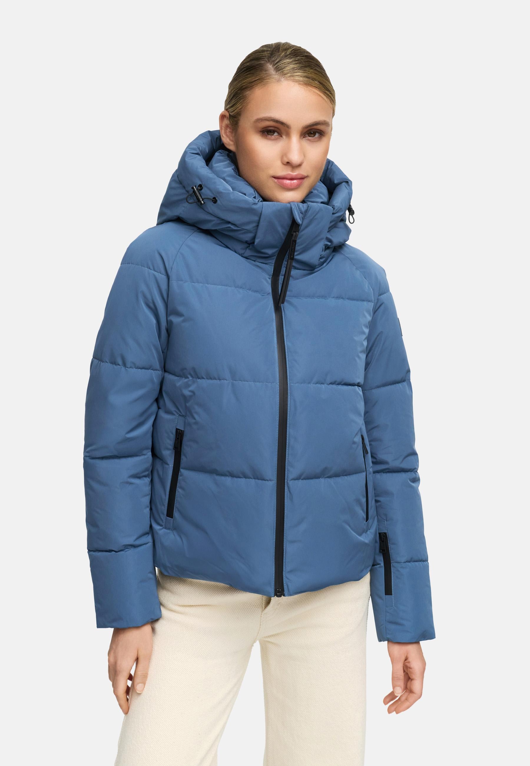 Navahoo Steppjacke »Frostherz XIV«, mit Kapuze, Kurze gesteppte Damen Winterjacke mit abnehmbarer Kapuze