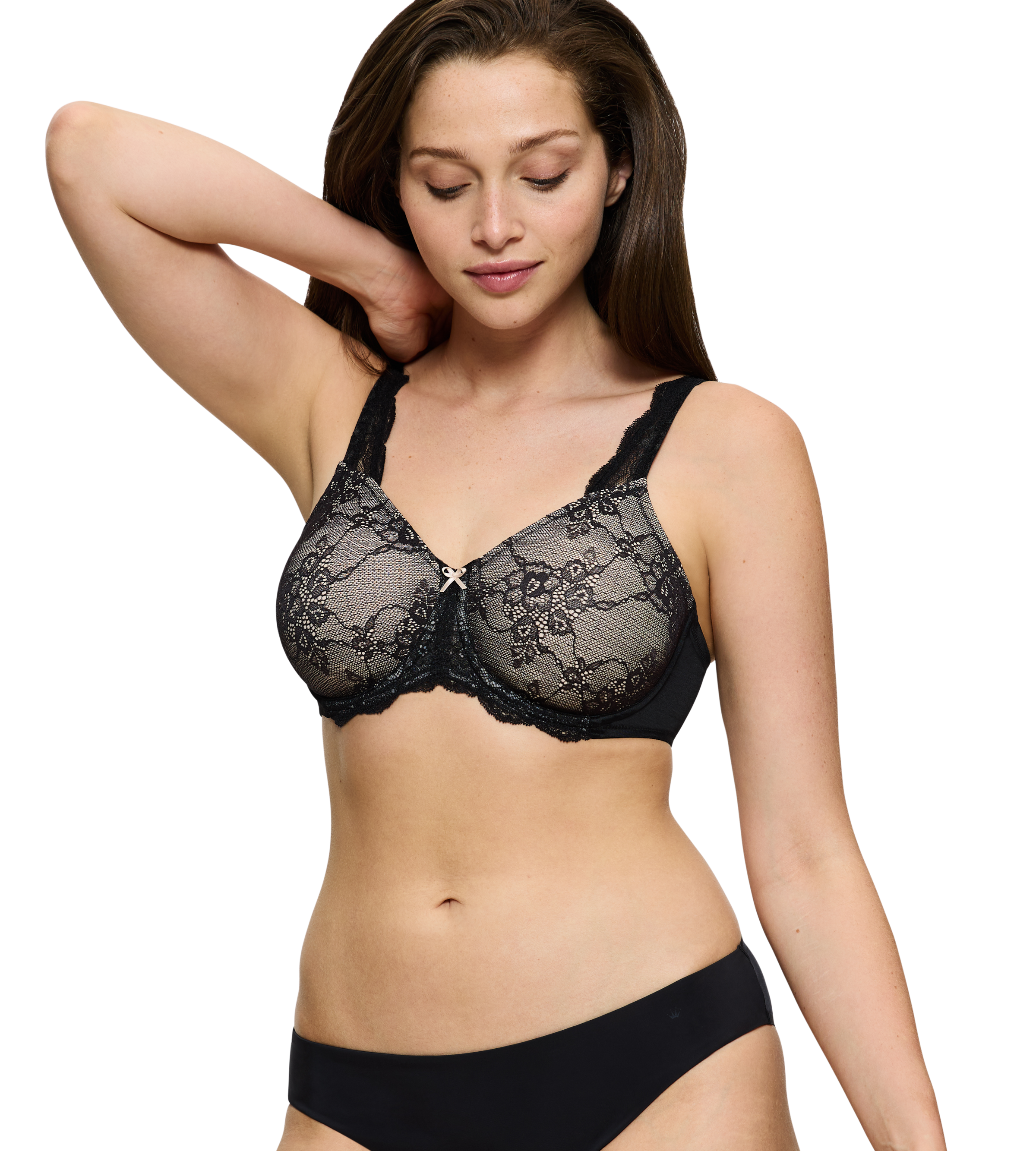 Triumph Minimizer-BH "Contouring Sensation W01", Cup C-G, aus wunderschöner, blumiger Spitze, Dessous