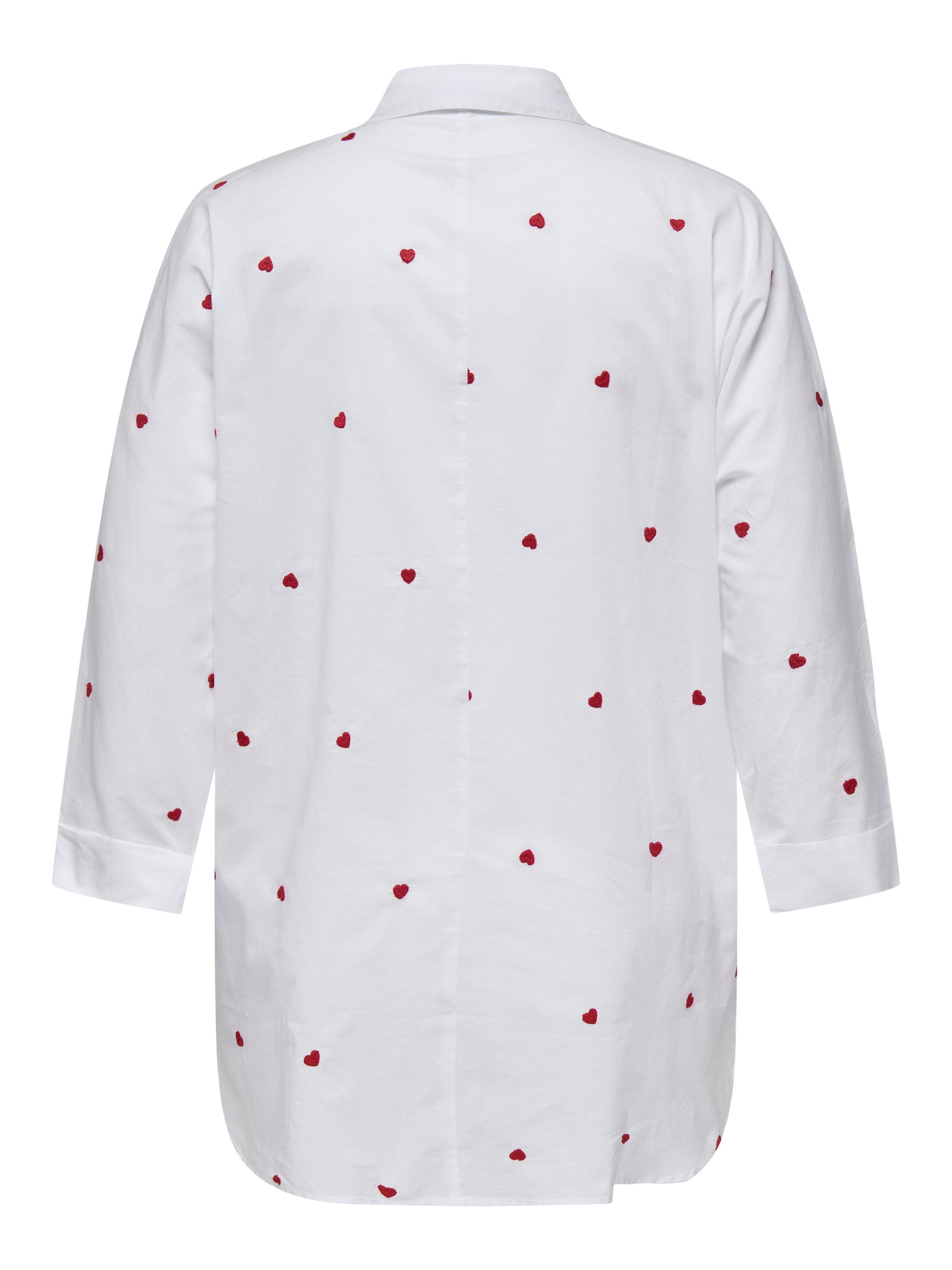 Thumbnail - ONLY CARMAKOMA Langarmbluse "CARNEW LINA GRACE LS EMB SHIRT WVN NOOS" Baumwolle