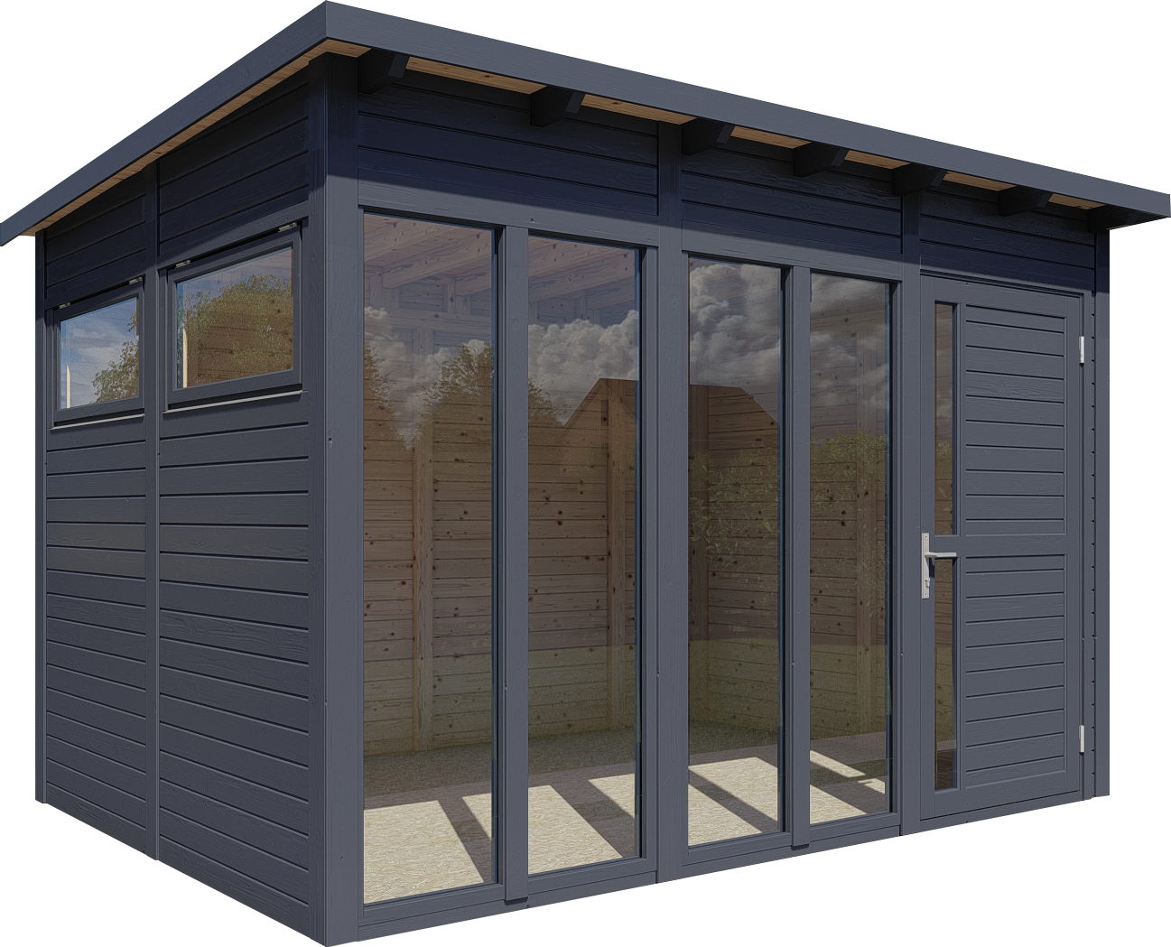 BERTILO Gartenhaus "Pentus 3 Office, in verschiedenen Farben" günstig online kaufen