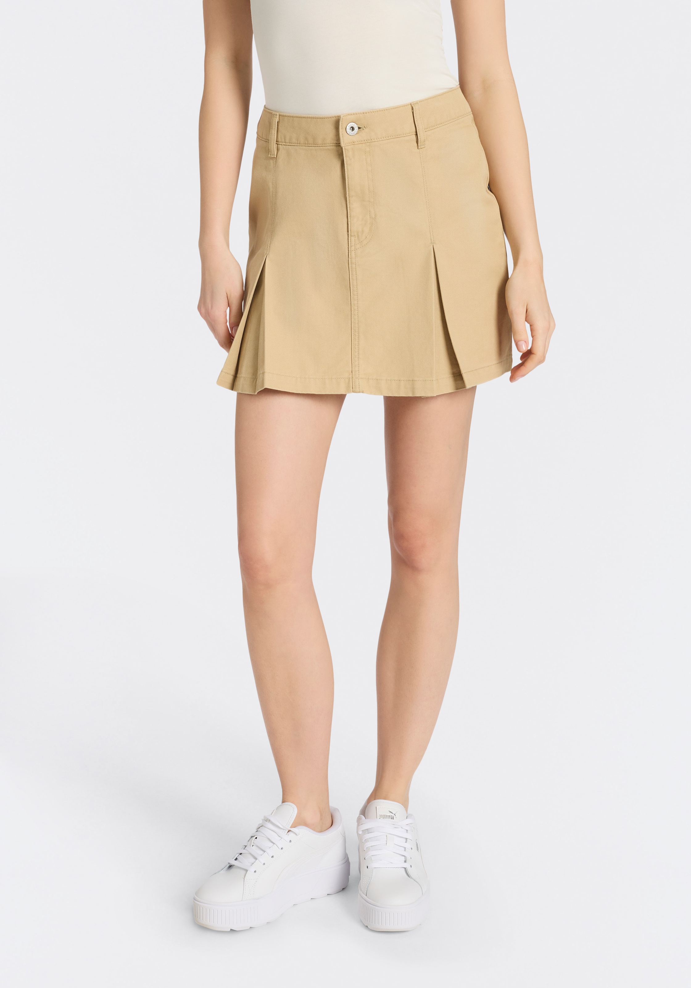 HUGO Blue Minirock "Rundale" mit Falten, Mid Waist günstig online kaufen