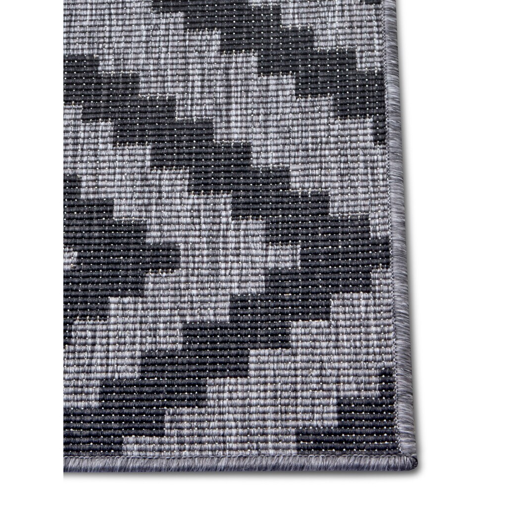 NORTHRUGS Teppich »Malta Wendeteppich«, rechteckig, In-& Outdoor, Wetterfest, Balkon, Rautenmuster, Wohnzimmer,Wasserfest