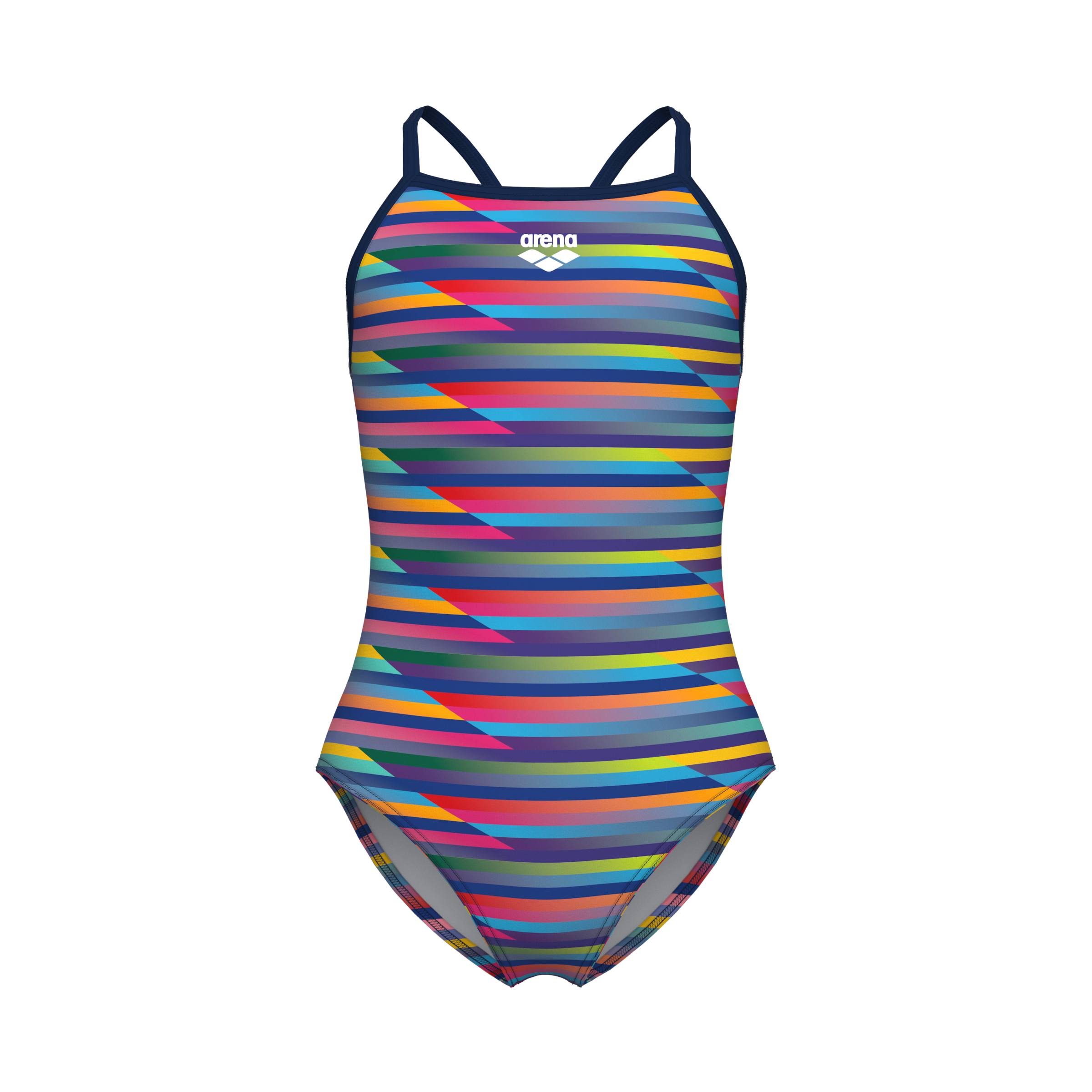 Arena Badeanzug »arena Performance Mädchen Racing Stripe Light Drop Back Badeanzug«, mit UV-Schutz UPF 50+