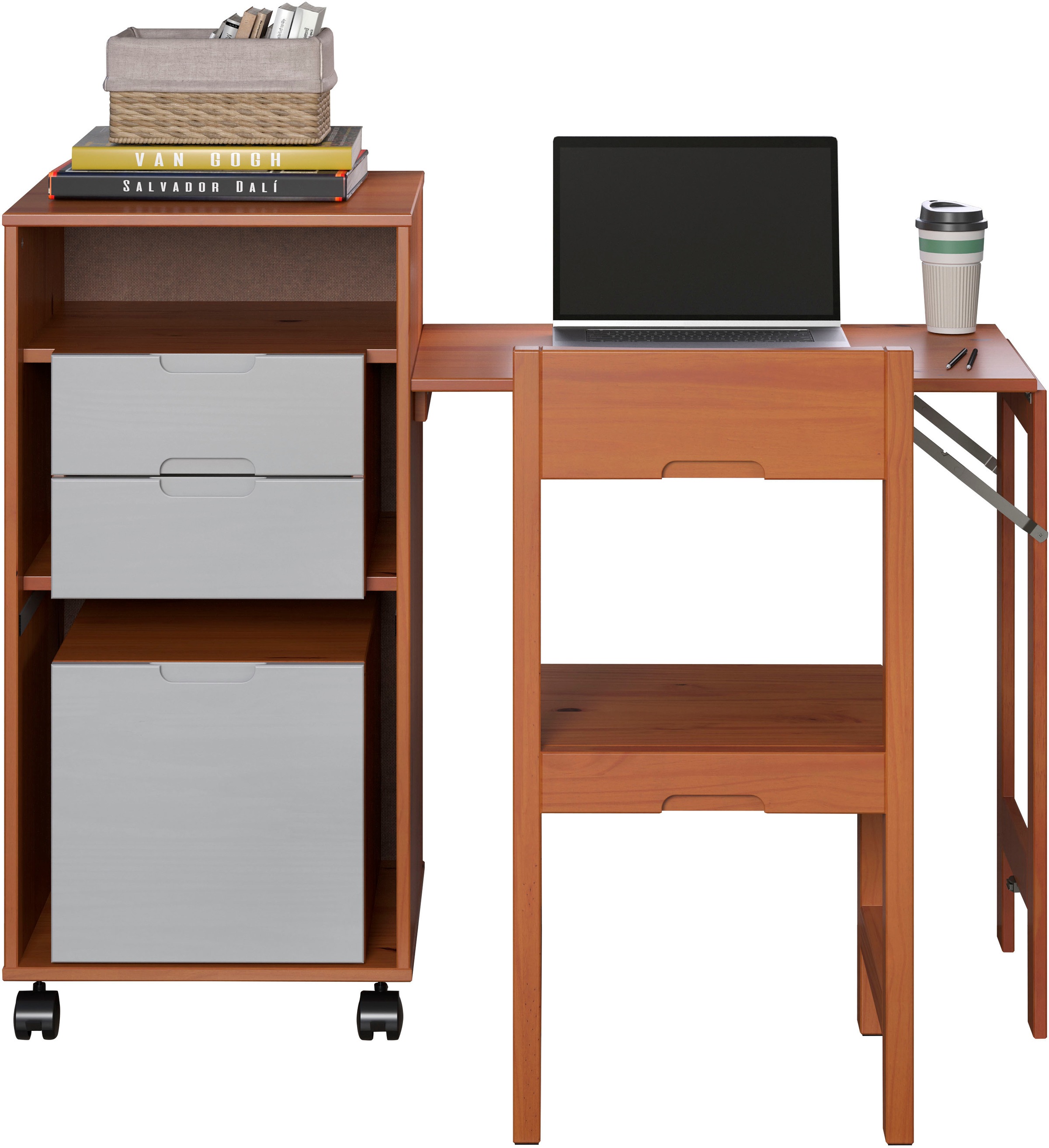 INTER-FURN Schreibtisch »Ostra«, smart mit aufklappbarer Arbeitsplatte von 50 zu 122 cm erweiterbar