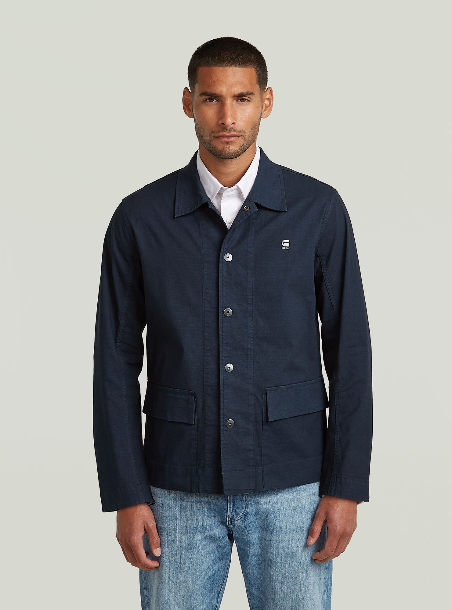 G-STAR Langarmshirt "2 Pocket Overshirt"