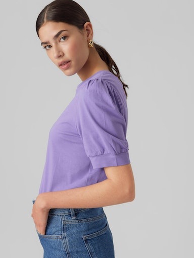 Vero Moda T-Shirt "VMKERRY 2/4 O-NECK TOP VMA JRS NOOS" mit Rundhalsausschn günstig online kaufen
