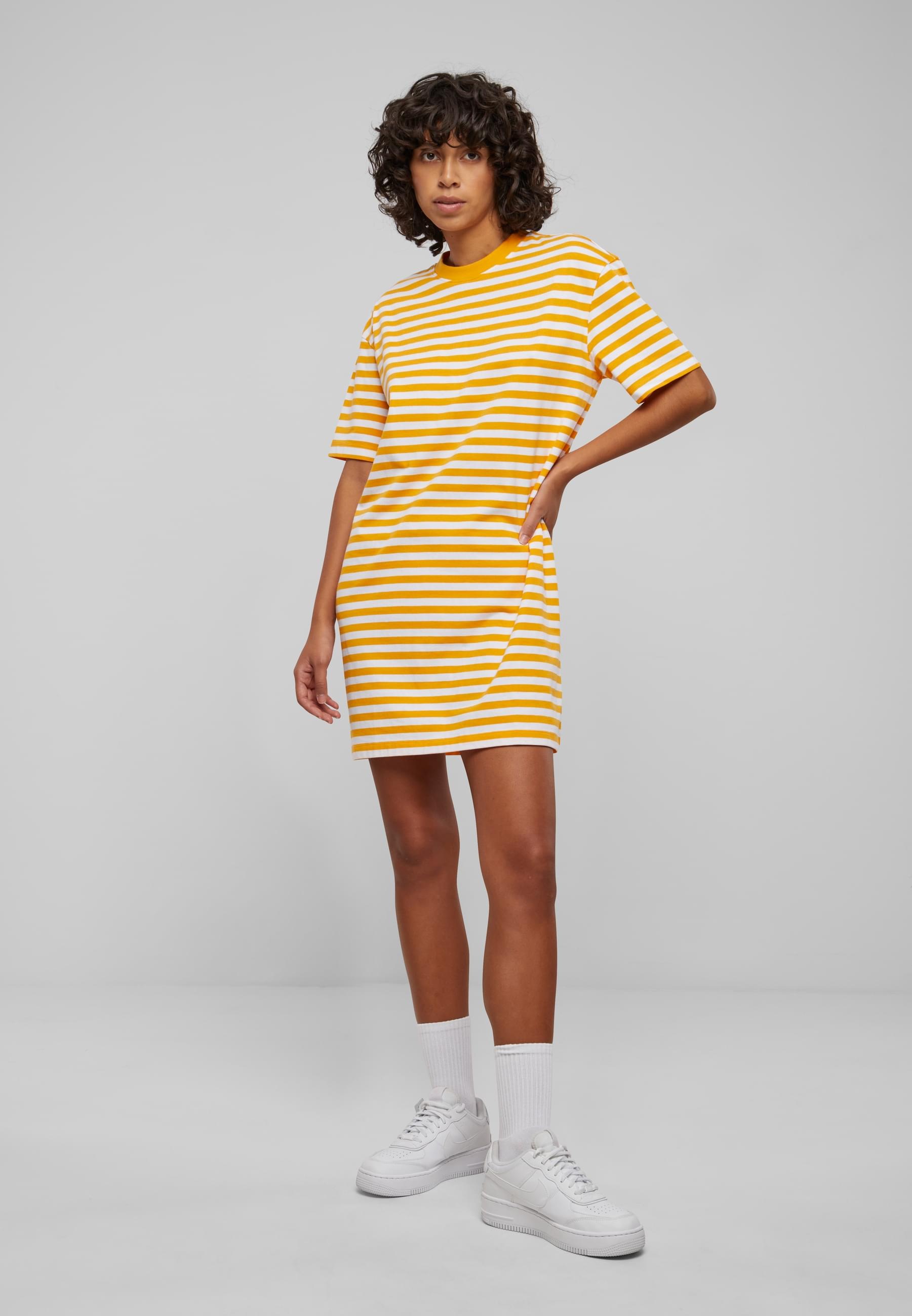 URBAN CLASSICS Shirtkleid »Urban Classics Damen Ladies Oversized Striped Tee Dress«, (1 tlg.)
