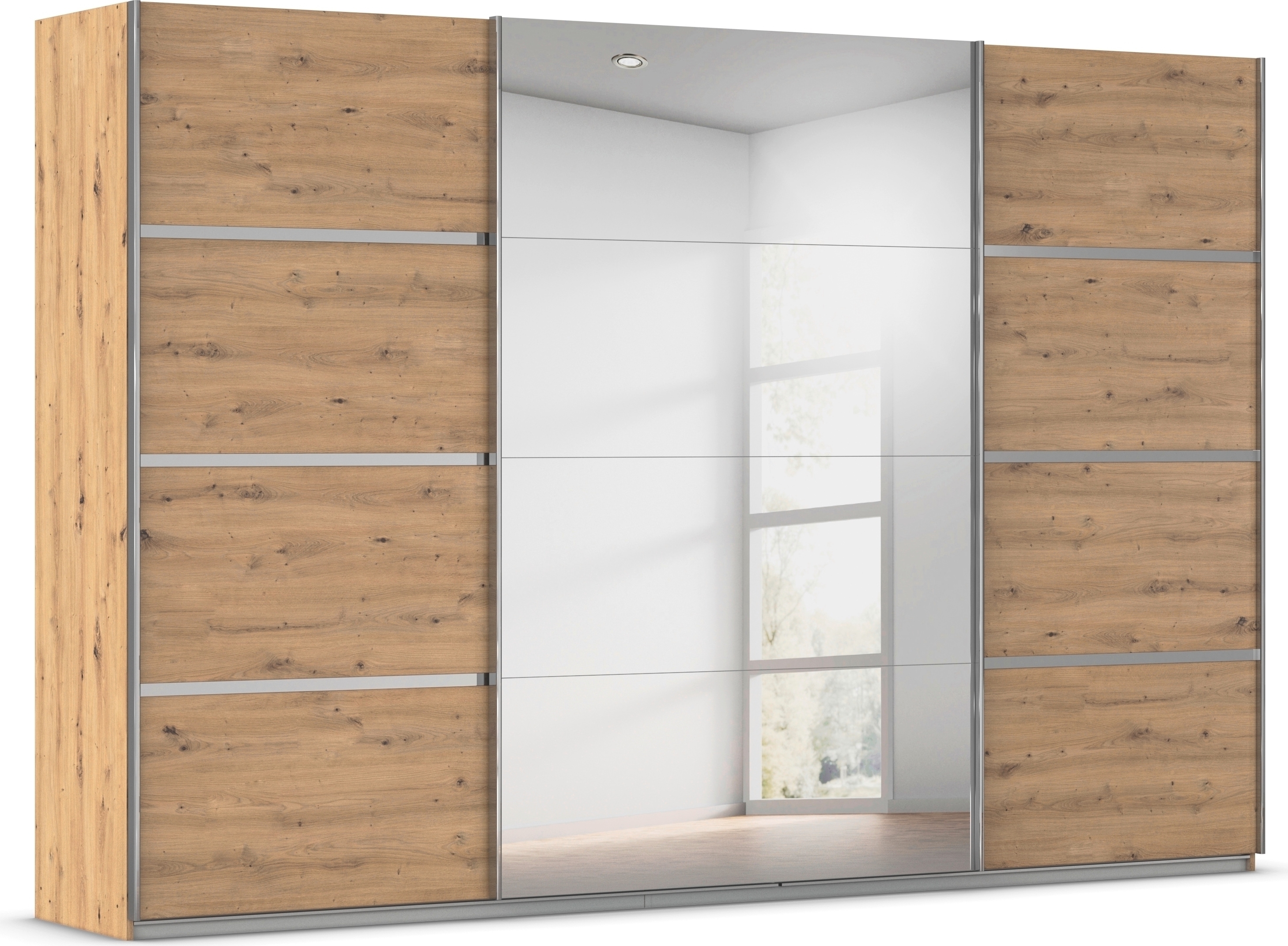 OTTO home Kleiderschrank "Mehrzweckschrank Aktenschrank Möbel Mietswohnung Schlafzimmer AVOLA" 3 verschiedene Ausstattungen BASIC/CLASSIC/PREMIUM (inkl. SOFT-CLOSE), mit eleganten Zierleisten in Chrom, Schwarz oder Weiß MADE IN GERMANY