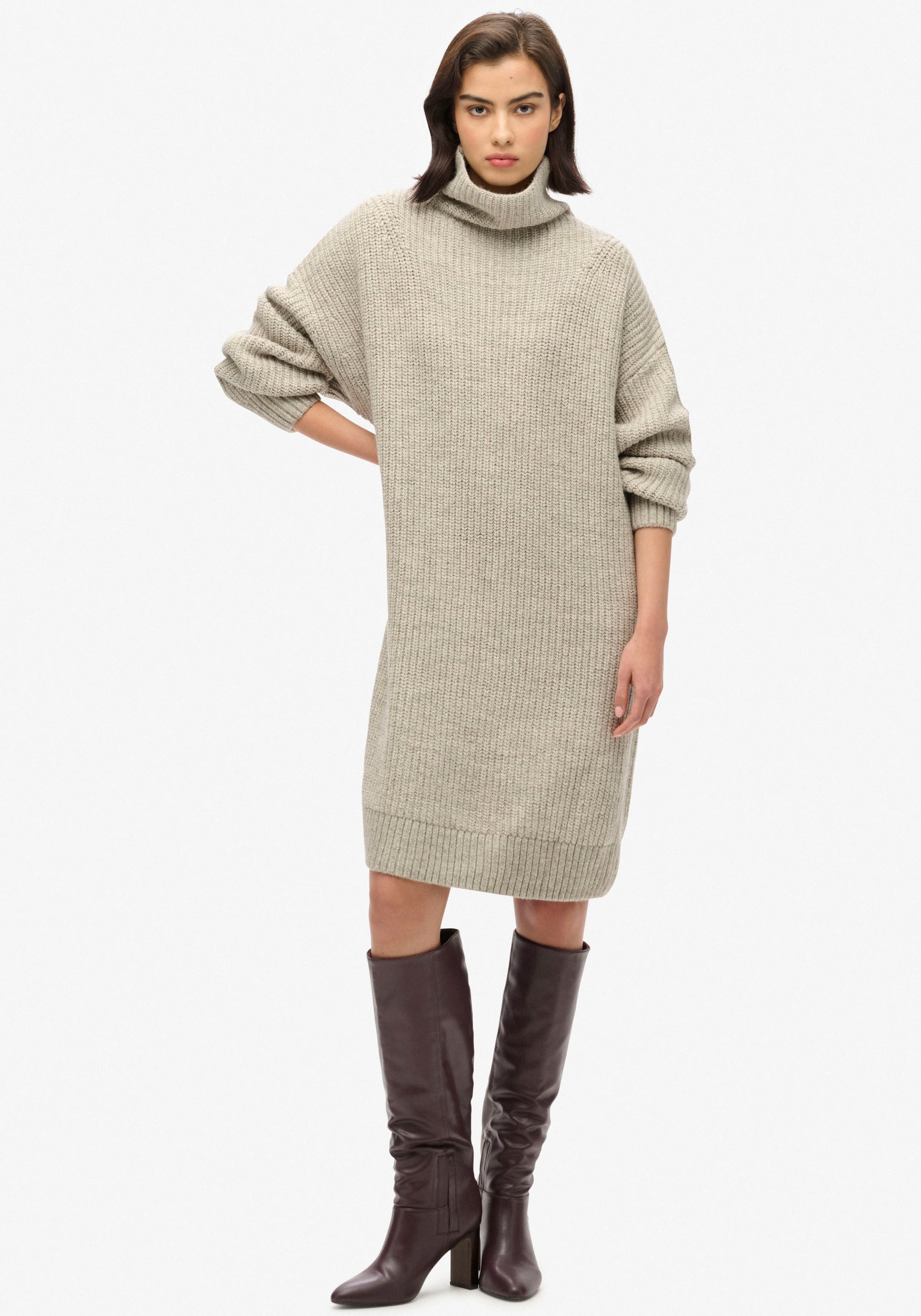 Superdry Jerseykleid "CHUNKY RIB KNIT JUMPER DRESS" günstig online kaufen