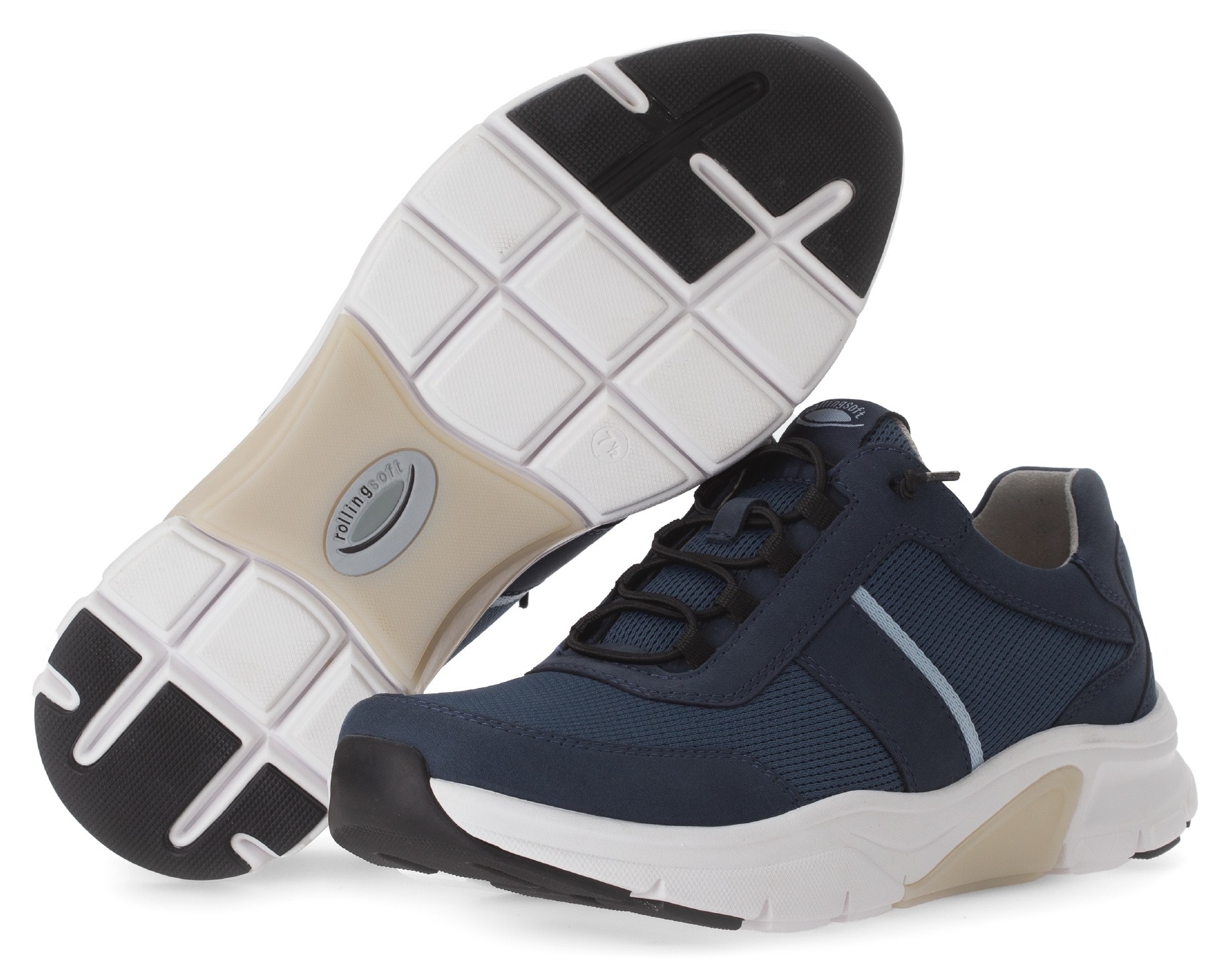 Thumbnail - rollingsoft Slip-On Sneaker, Freizeitschuh, Halbschuh, Slipper mit Logo an der Ferse, Weite G