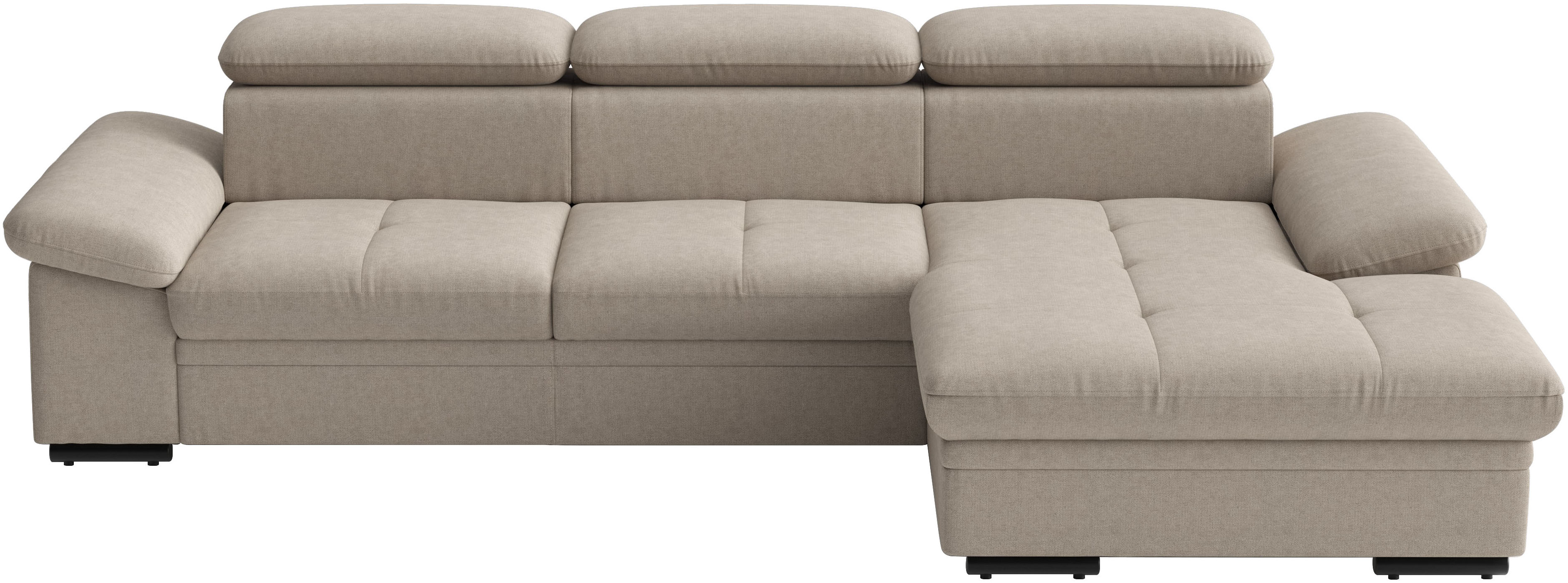 sit&more Ecksofa "Viola L-Form, B: 260 cm, Arm- & Kopfteilverstellung" optional Schlaffunktion,inkl Armteil- & Kopfteilverstellung