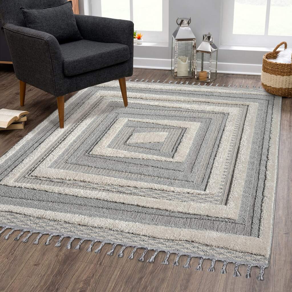 Carpet City Hochflor-Teppich "VALENCIA 940" rechteckig 20 mm Höhe Läufer, B günstig online kaufen
