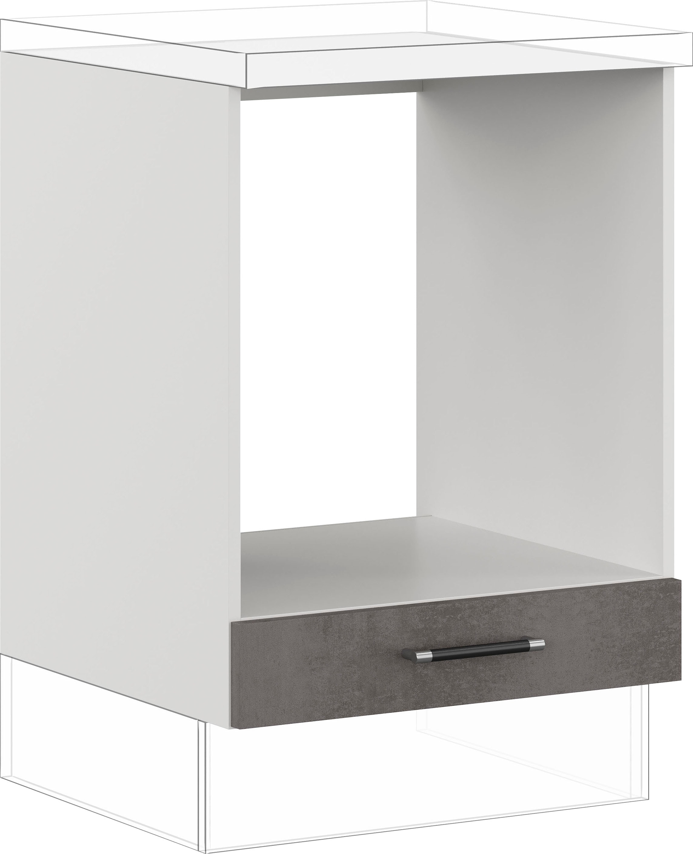 IMPULS KÜCHEN Herdumbauschrank ""Prag", Breite/Höhe: 60/72,3 cm, mit Soft-Close" vormontiert, mit zusätzlichem Schubkasten