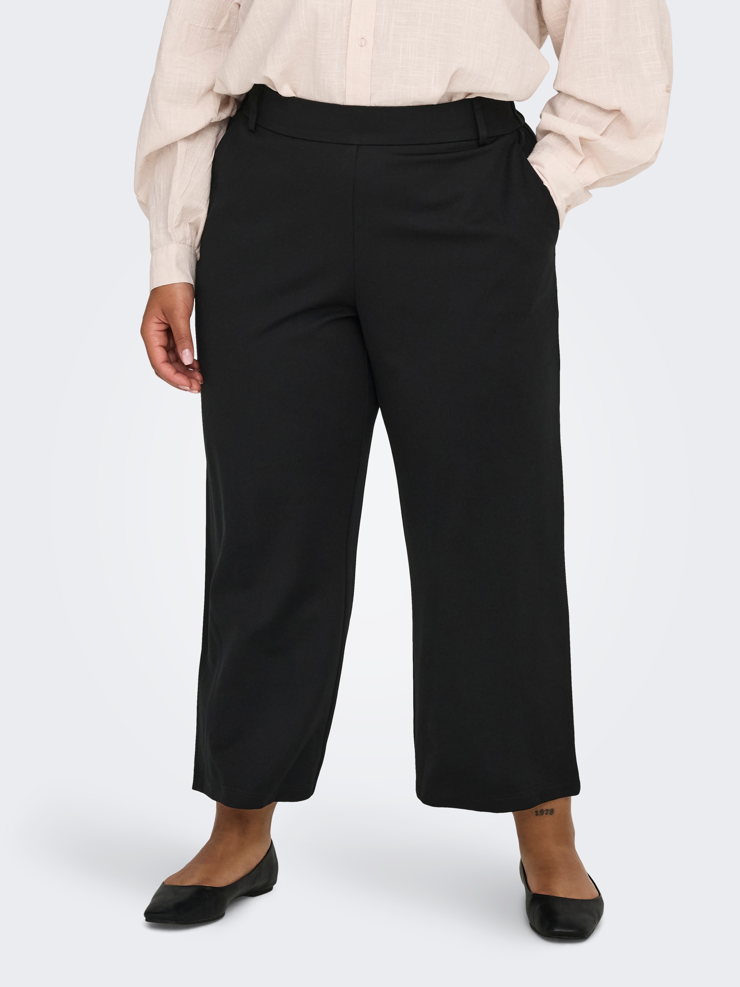 ONLY CARMAKOMA Sweathose "CARGOLDTRASH LIFE HW STR CULOTTE NOOS" günstig online kaufen