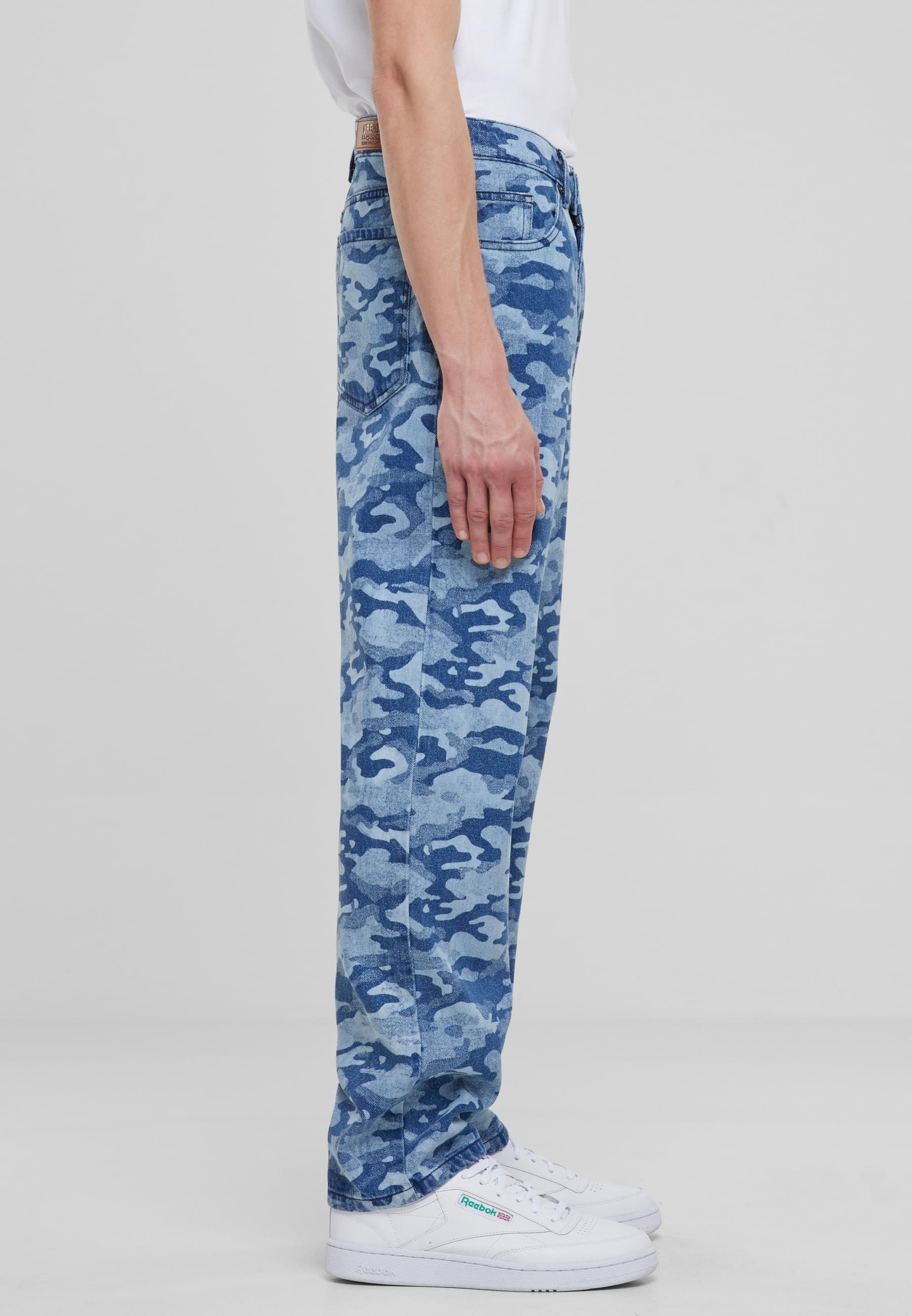URBAN CLASSICS Cargohose »Urban Classics Laser Camo Printed Jeans«, (1 tlg.)