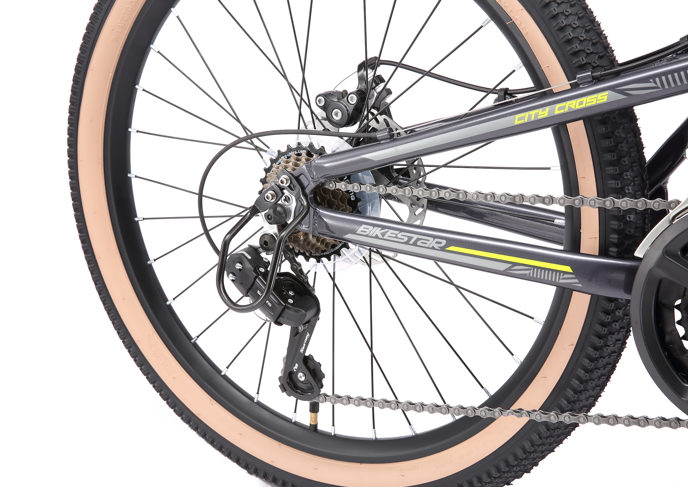 Bikestar Jugendfahrrad 21 Gang Shimano RD-TY21 Schaltwerk Kettenschaltung