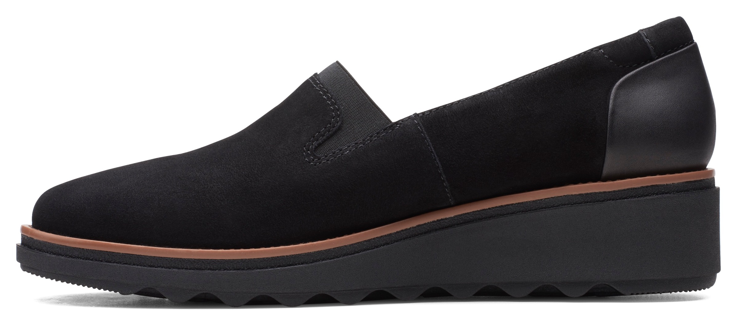 Clarks Slipper »Sharon Dolly«, Loafer, Slipper mit Keilabsatz