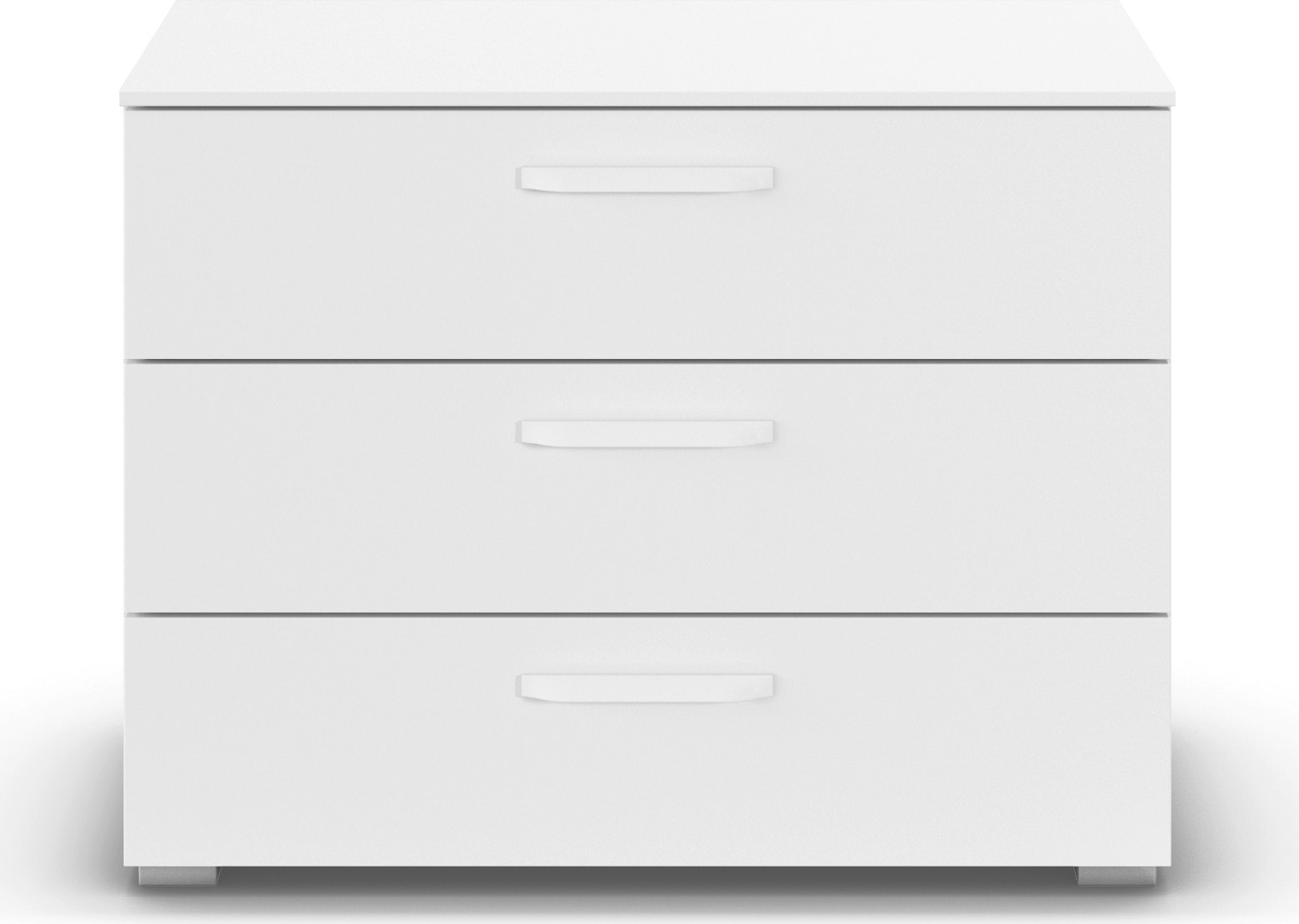 rauch Schubkastenkommode »Sideboard Schubladenkommode OTELI mit Dekor- und Hochglanzfront« Breite 80 cm inkl. Soft-Close-Funktion,  mit 3 geräumigen Schubladen für viel Stauraum MADE IN GERMANY