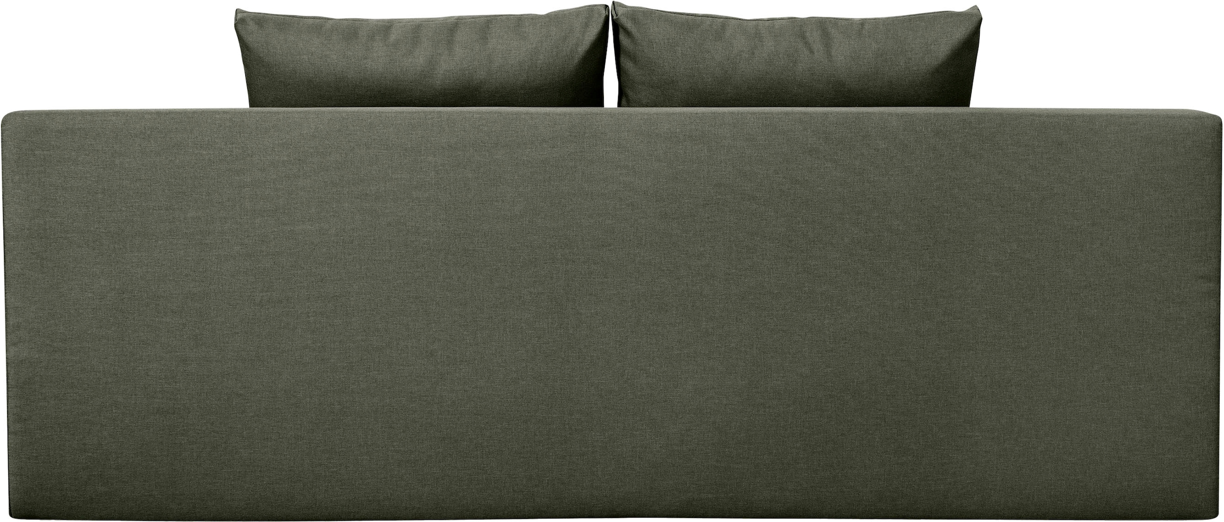COLLECTION AB Schlafsofa »Tania mit Bettfunktion und Bettkasten«, komfortabler Sitzkomfort: Federkern-Polsterung, inklusive Rückenkissen