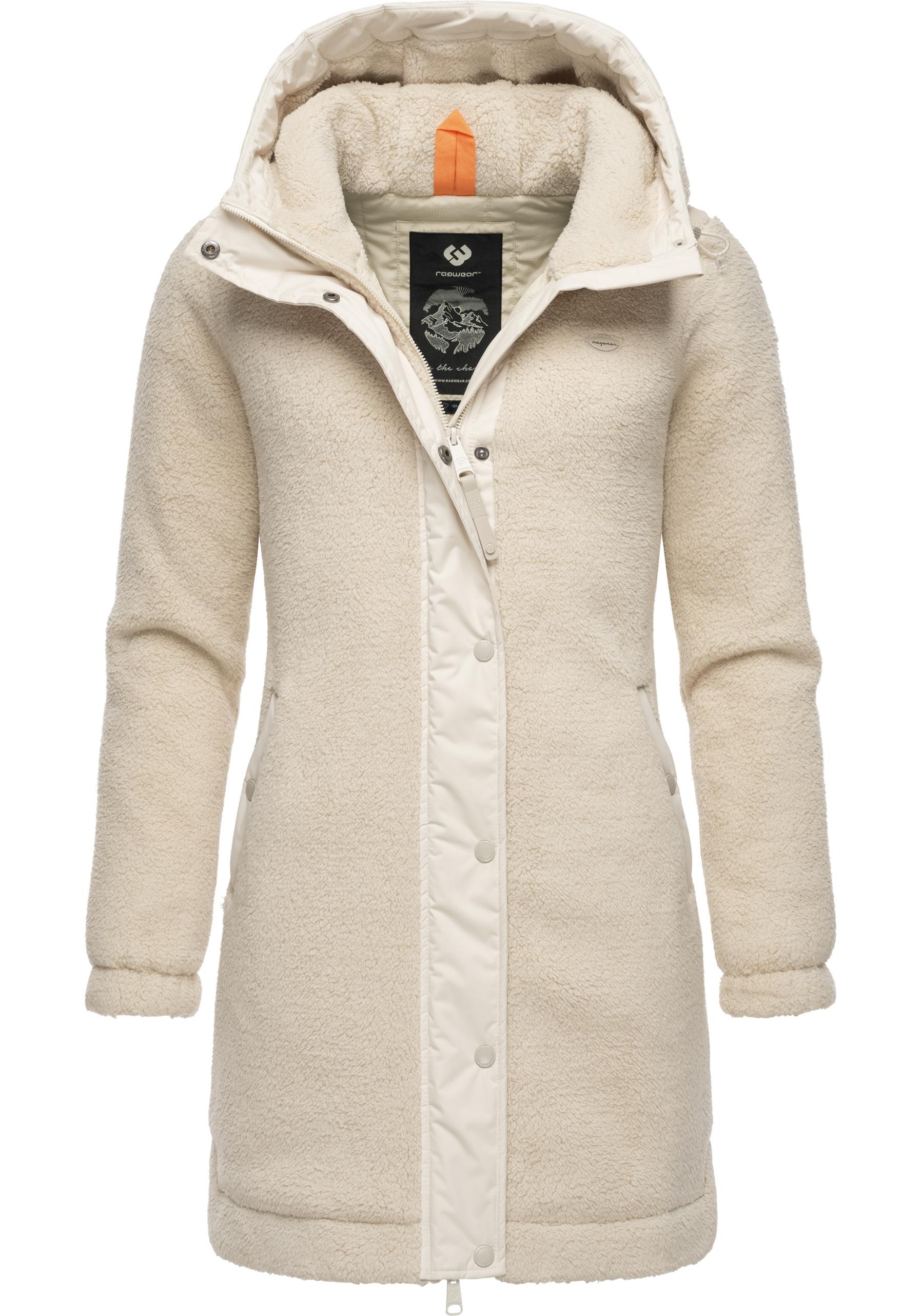 Ragwear Outdoorjacke »Cousy«, mit Kapuze, flauschige Übergangsjacke mit Teddyfell und Kapuze