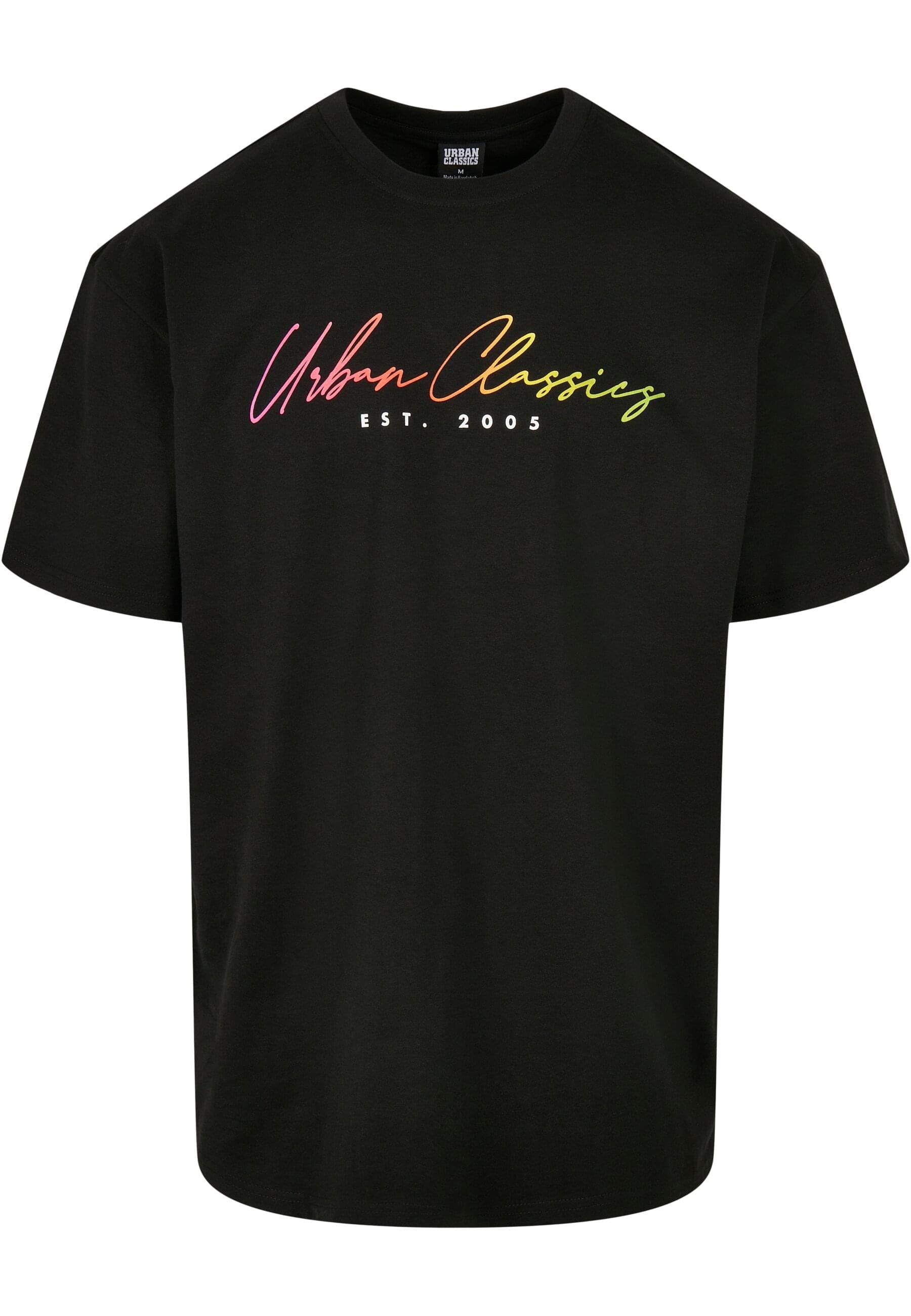 URBAN CLASSICS T-Shirt "Urban Classics Herren Script Logo Tee" 1 Stk. tlg. günstig online kaufen