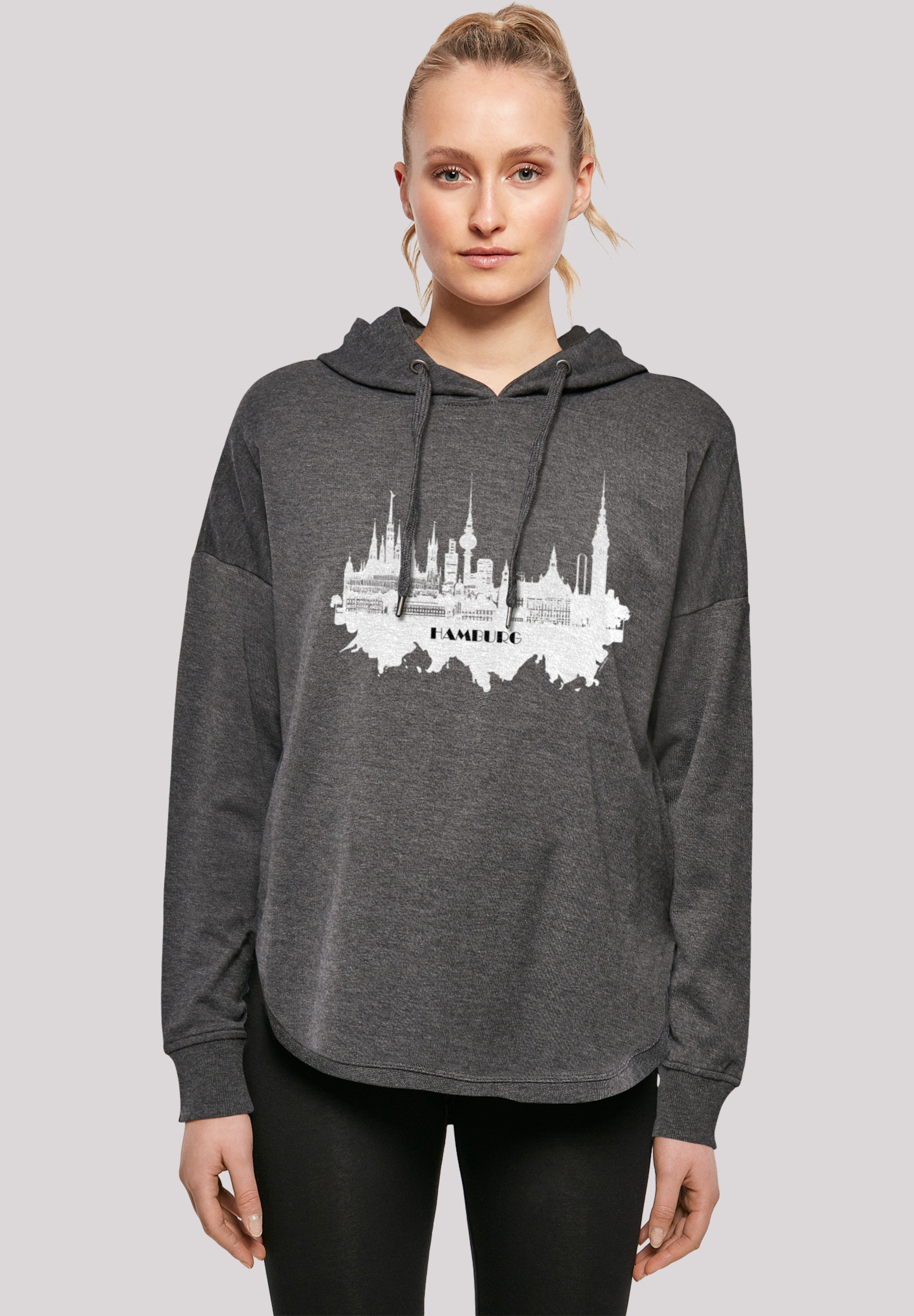 F4NT4STIC Kapuzenpullover "Cities Collection - Hamburg skyline", Print