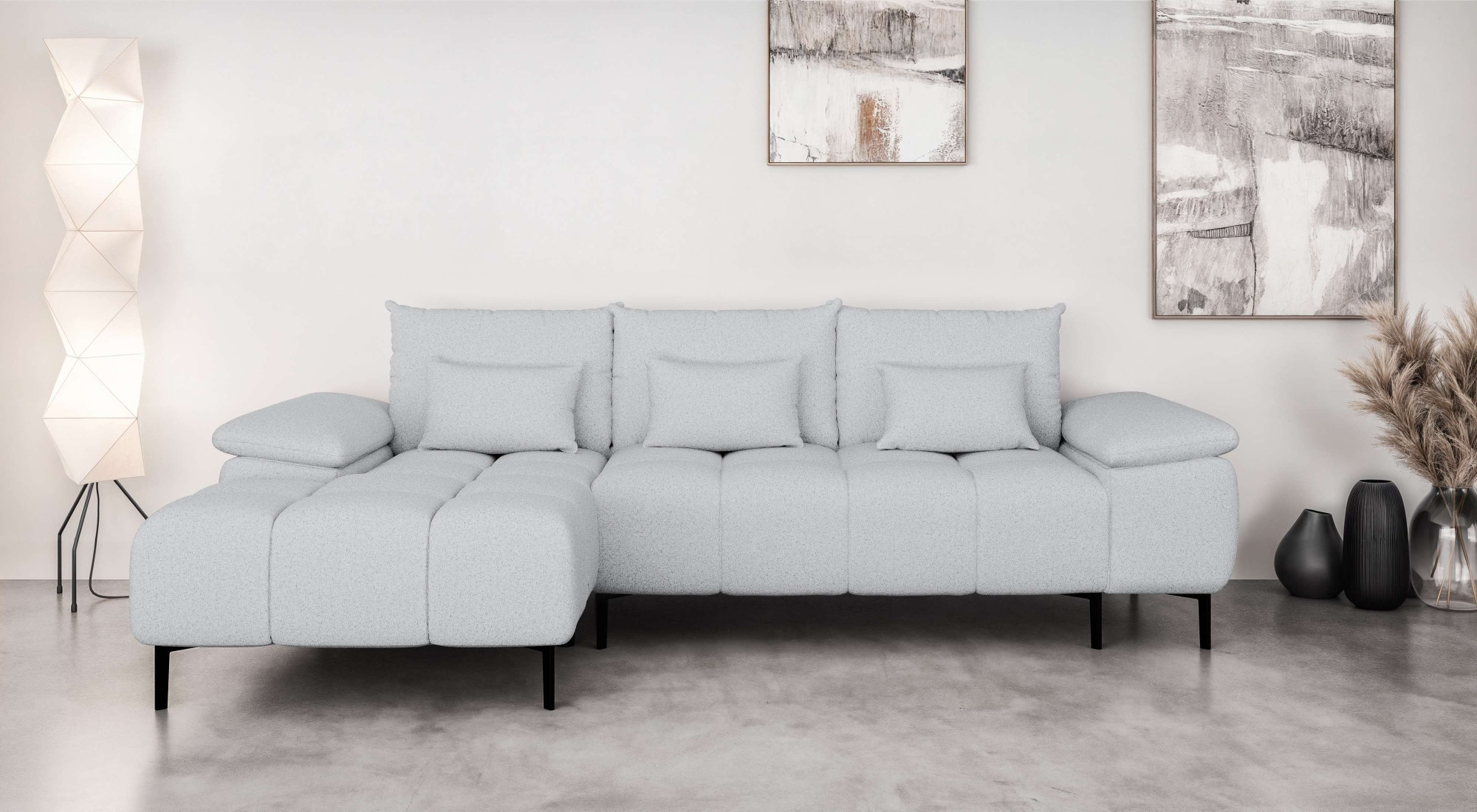 Home affaire Ecksofa "DROMARA Schlafsofa mit Bettkasten, Maße: B/T/H 277/14 günstig online kaufen