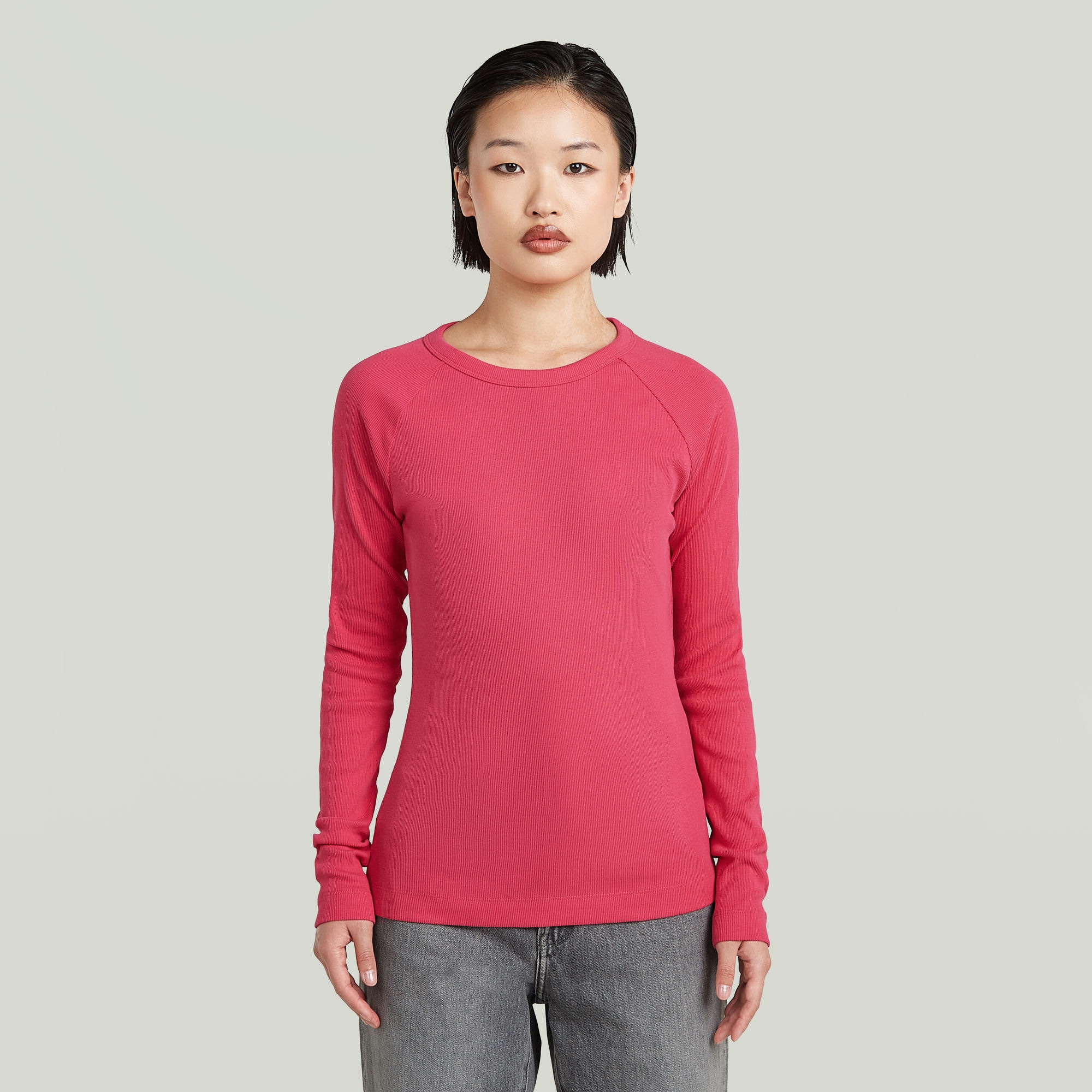 G-STAR T-Shirt "Slim Rib Keyhole", mit Cut-Out hinten günstig online kaufen