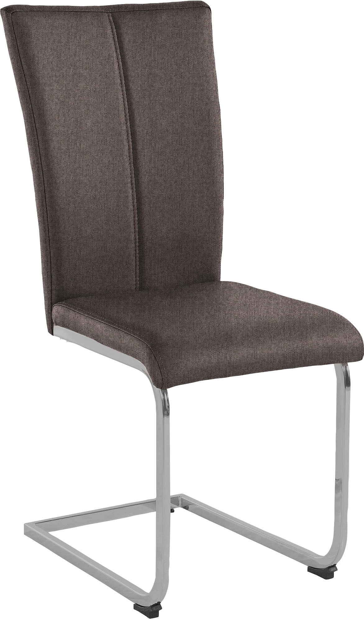 Home affaire Freischwinger »Alex«, (Set), 2 St., Struktur 1, Stuhl belastbar bis 120 Kg, Gestell im Chrom-Look