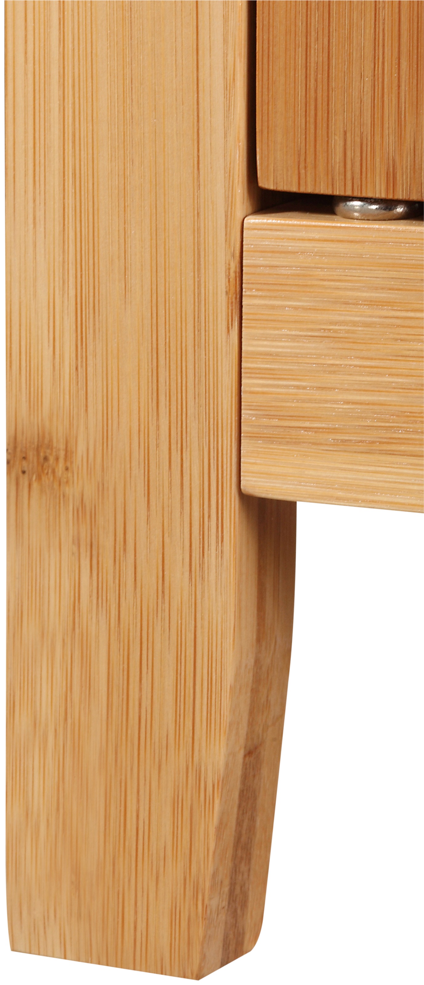 welltime Hochschrank »Bambus New«, Bambus, B: 40cm, Badezimmerschrank mit offenen & geschlossenen Fächern
