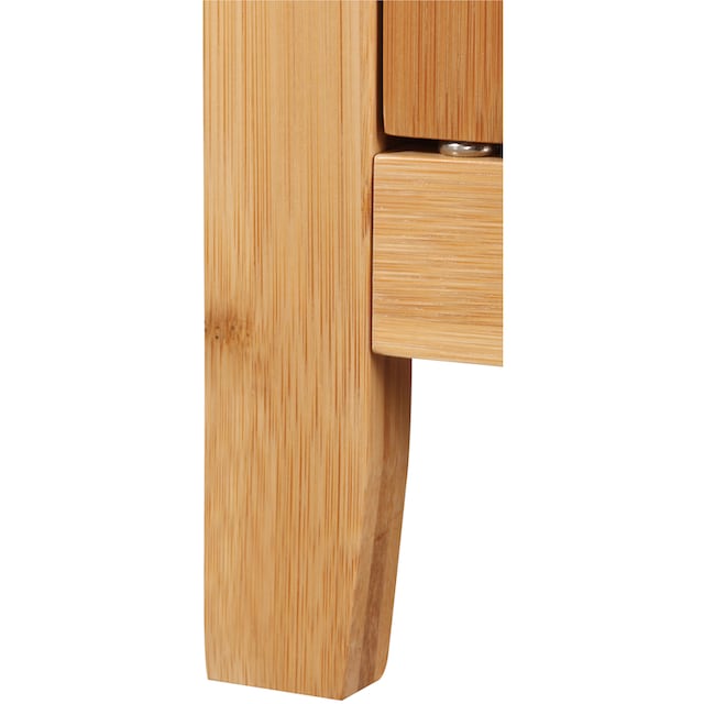 welltime Hochschrank »Bambus New«, Bambus, B: 40cm, Badezimmerschrank mit  offenen & geschlossenen Fächern | BAUR