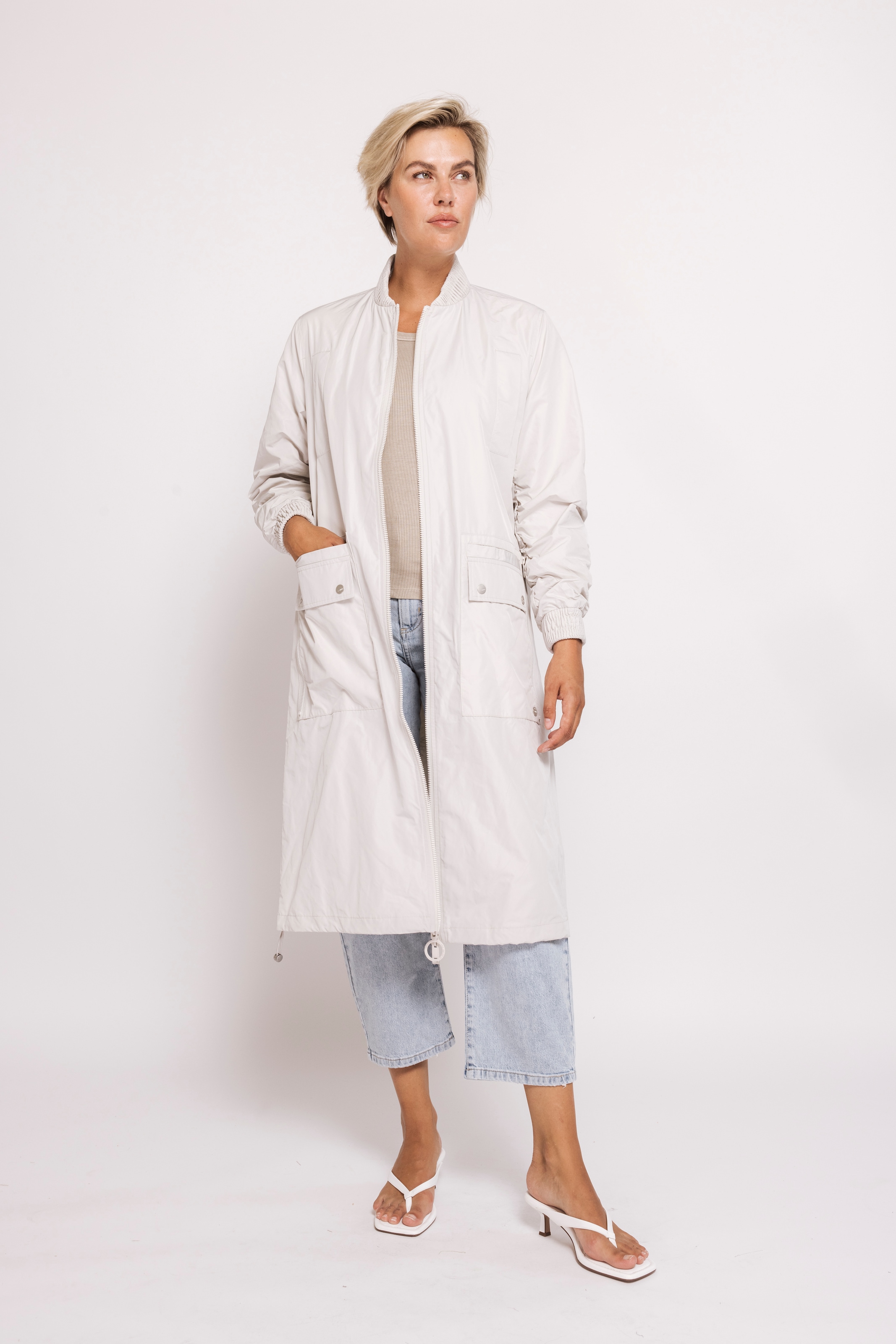 Zhrill Langmantel "ZHPANTA Mantel Bomberstyle" im Blouson-Look und mit Reiß günstig online kaufen