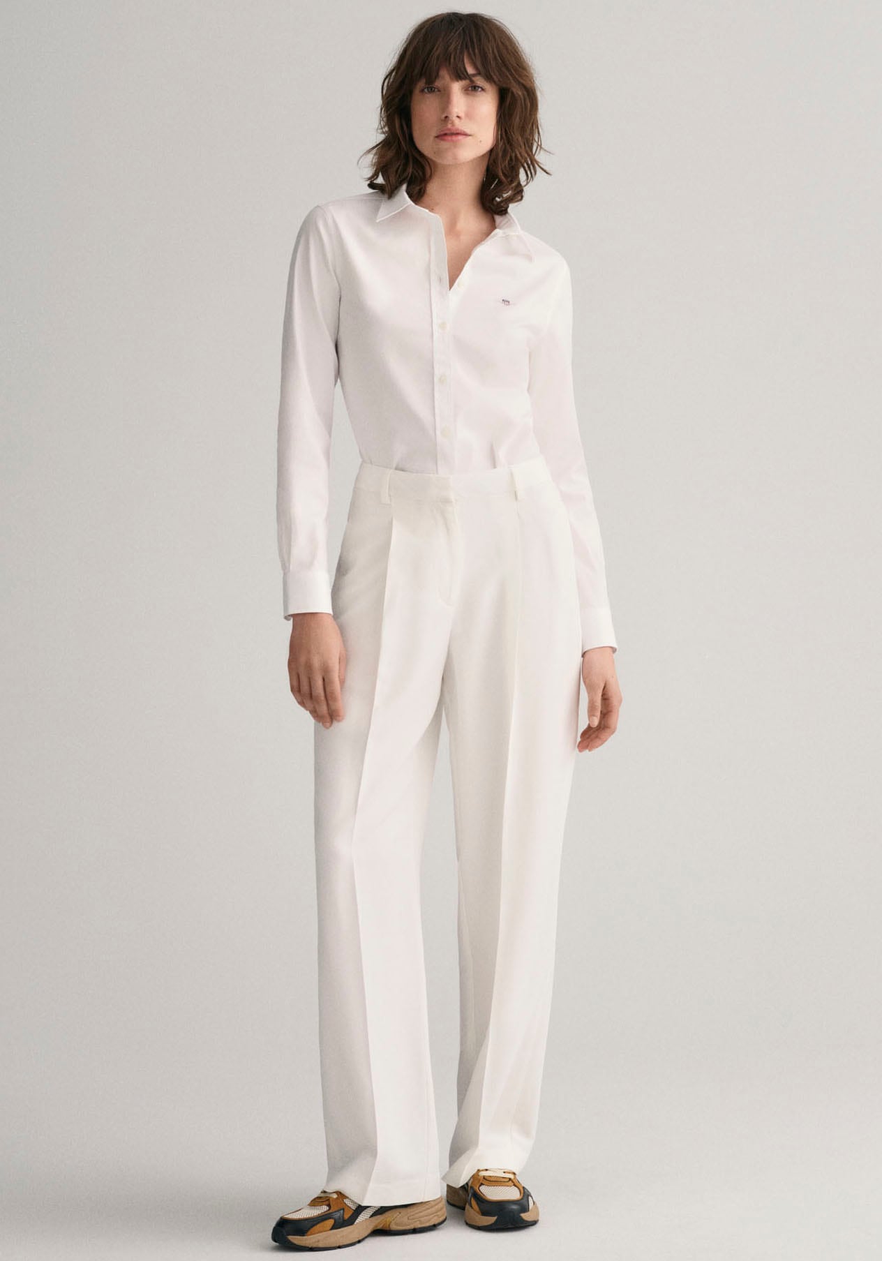 Gant Langarmbluse »New Slim Stretch Oxford Blouse«, für bequemen Sitz u. Bewegungsfreiheit, New Slim Stretch, bügelfrei