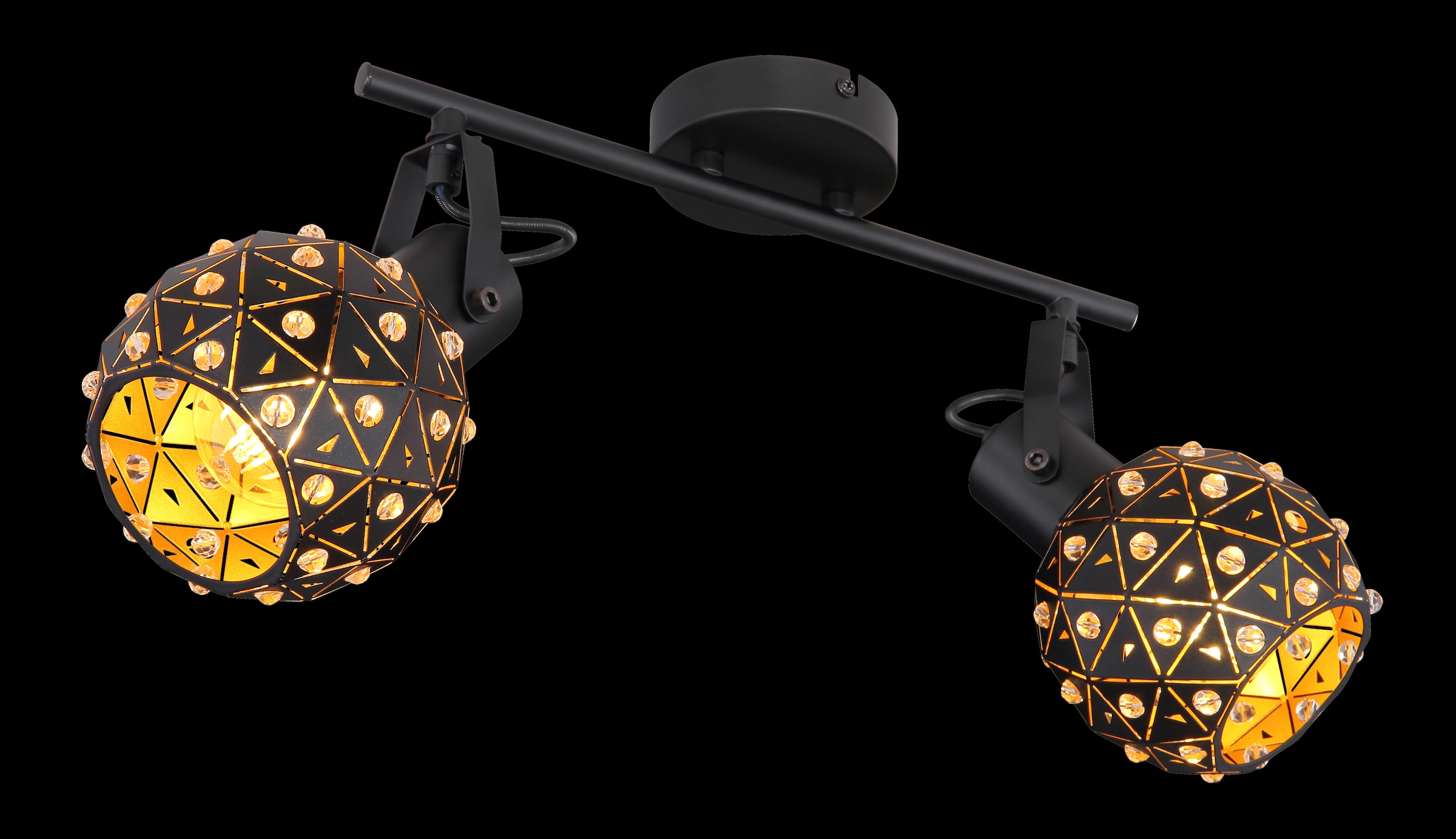 GLOBO LIGHTING Deckenspot »JODIE« E27 1 Stk. Deckenstrahler für Wohn- & Esszimmer Kristall